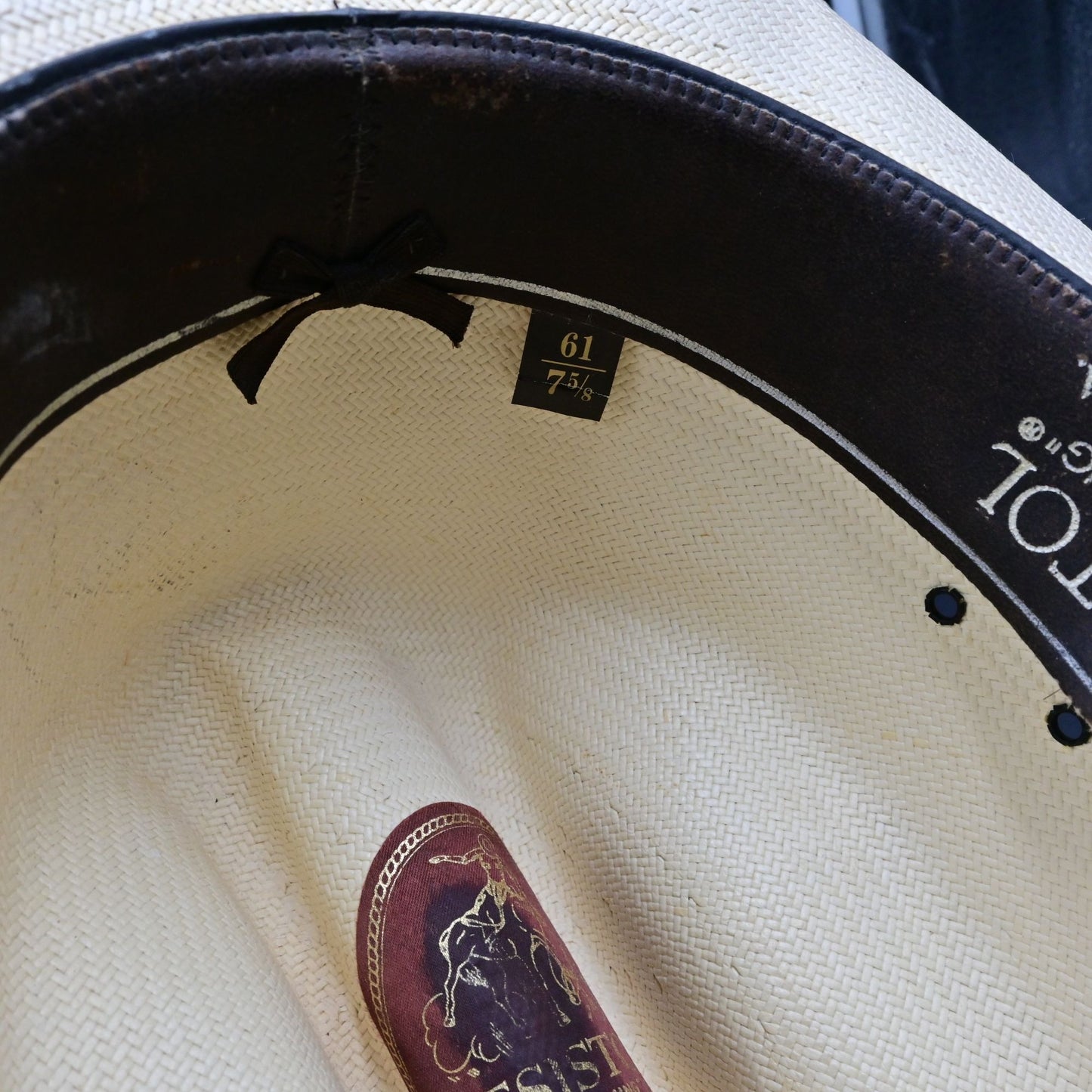 Resistol Cowboy Hat XXXX White Beaver Size 7 5/8 Damaged