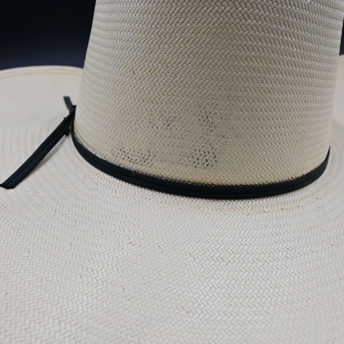Resistol Cowboy Hat XXXX White Beaver Size 7 5/8 Damaged