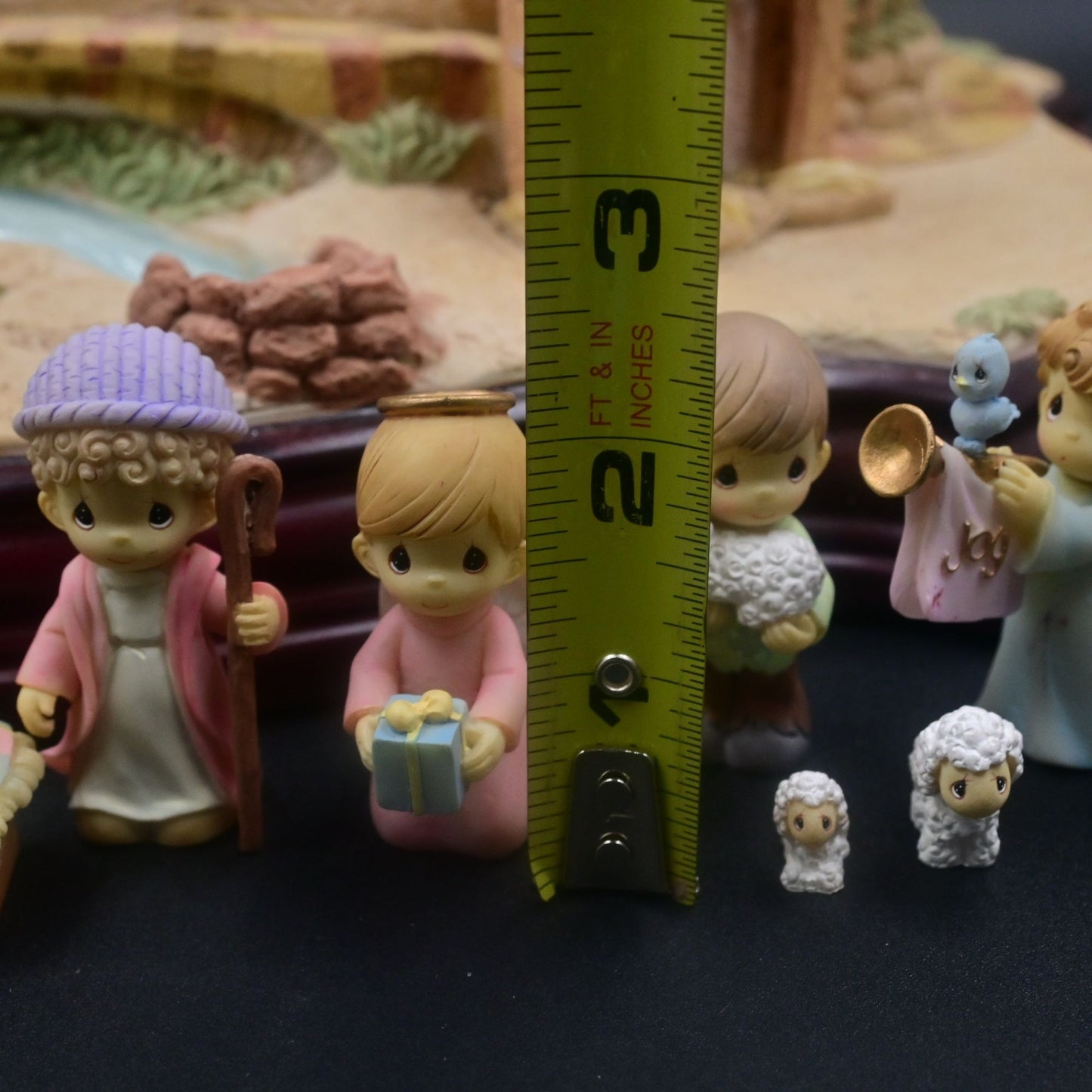Hawthorne Village Precious Moments Christmas Nativity Set  Of 13