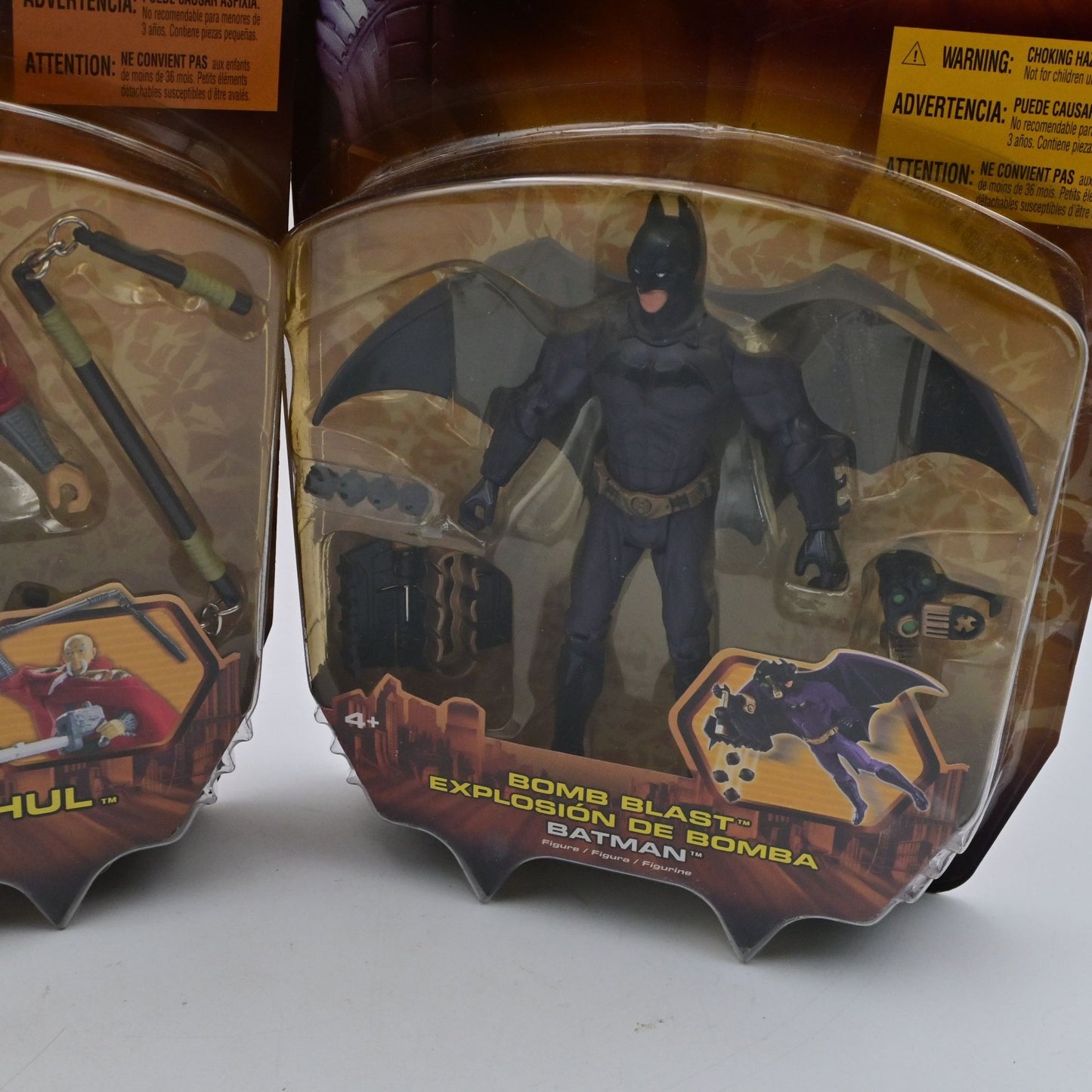 Batman Begins Action Figures Ras Al Ghul & Bomb Blast Batman By Mattel