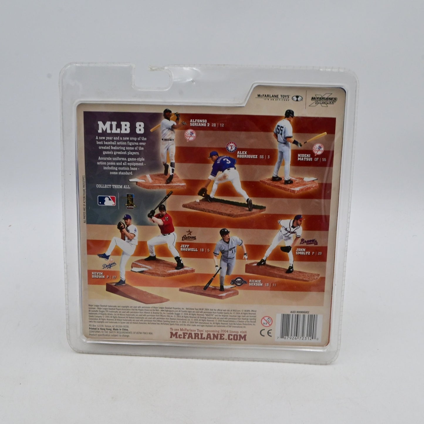 Vintage 20014 Mcfarlane Sports Alex Rodriguez Texas Rangers Series 8 MLB