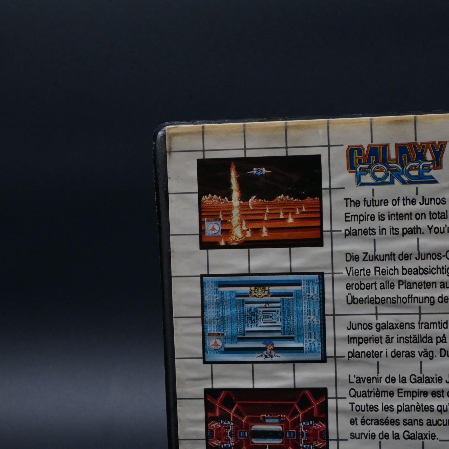 Sega Master System Galaxy Force Arcade Game Box