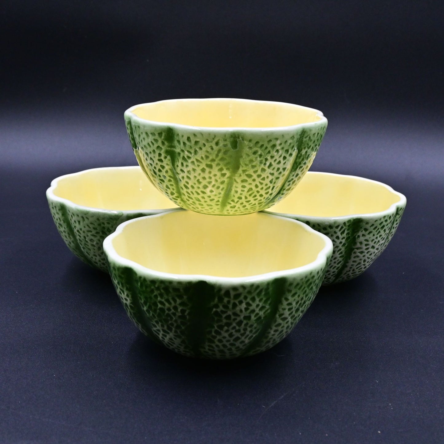 AK &amp; Co Cantaloupe Melon Desert Bowl Set Of 4