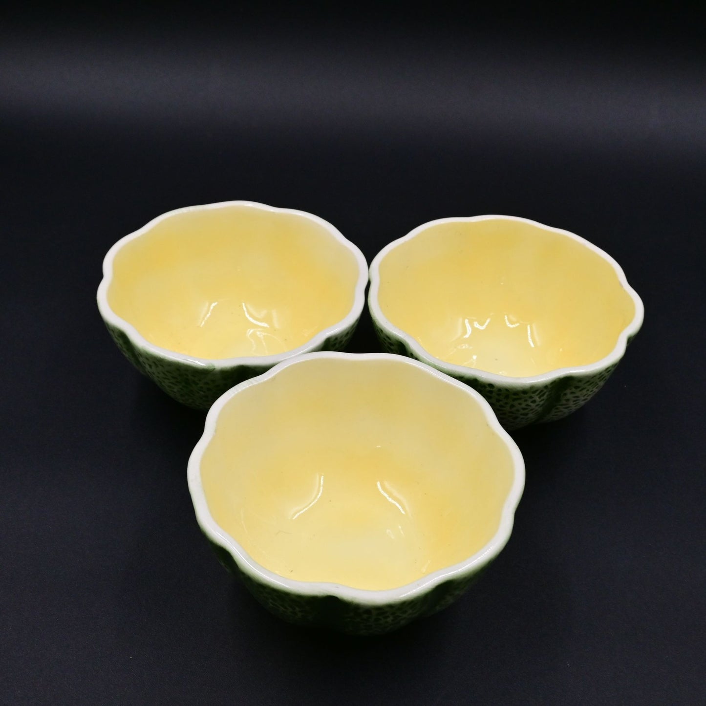 AK &amp; Co Cantaloupe Melon Desert Bowl Set Of 4