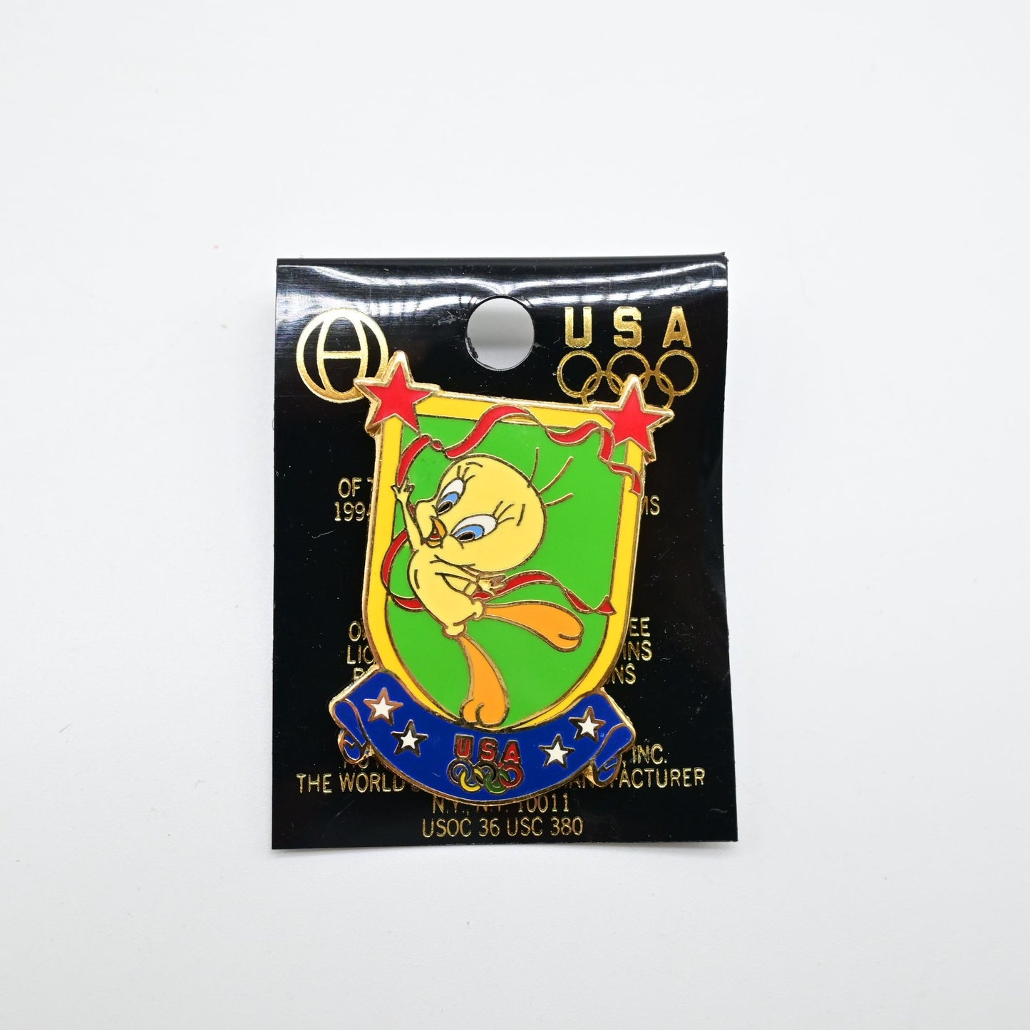 Vintage Looney Tunes Tweety Bird USA Olympic Pin