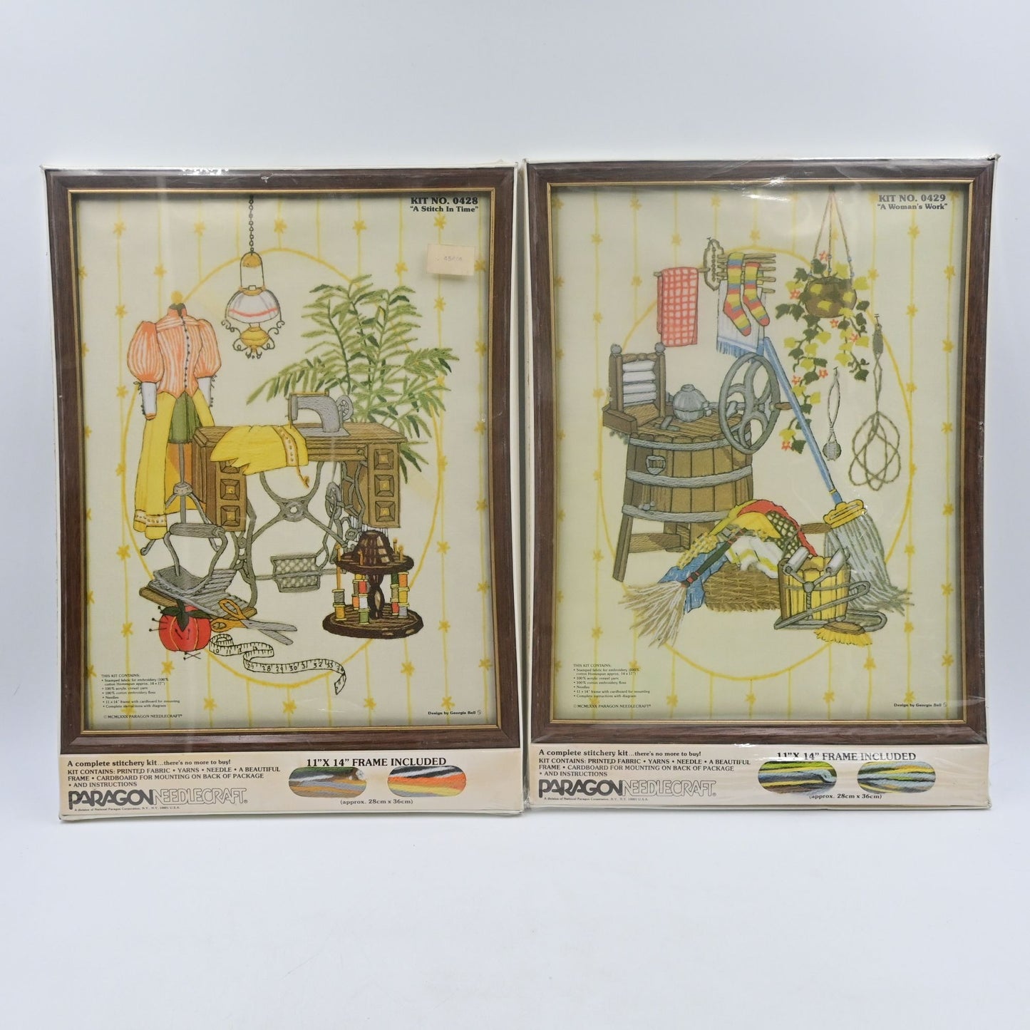 Paragon Needle Craft Kit W/ Fram 0428 & 0429 Vintage Brand New Sealed