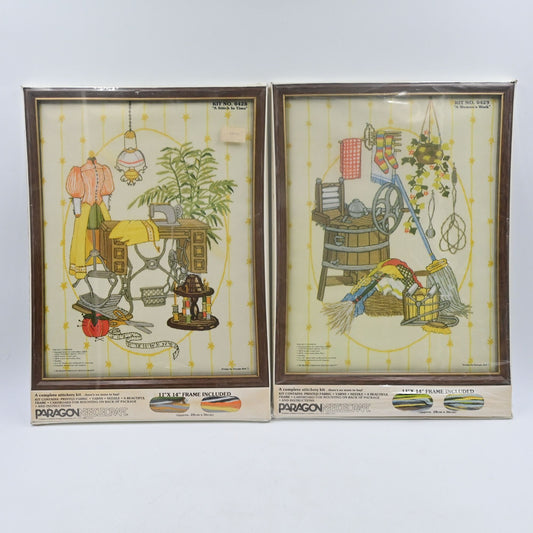 Paragon Needle Craft Kit W/ Fram 0428 & 0429 Vintage Brand New Sealed
