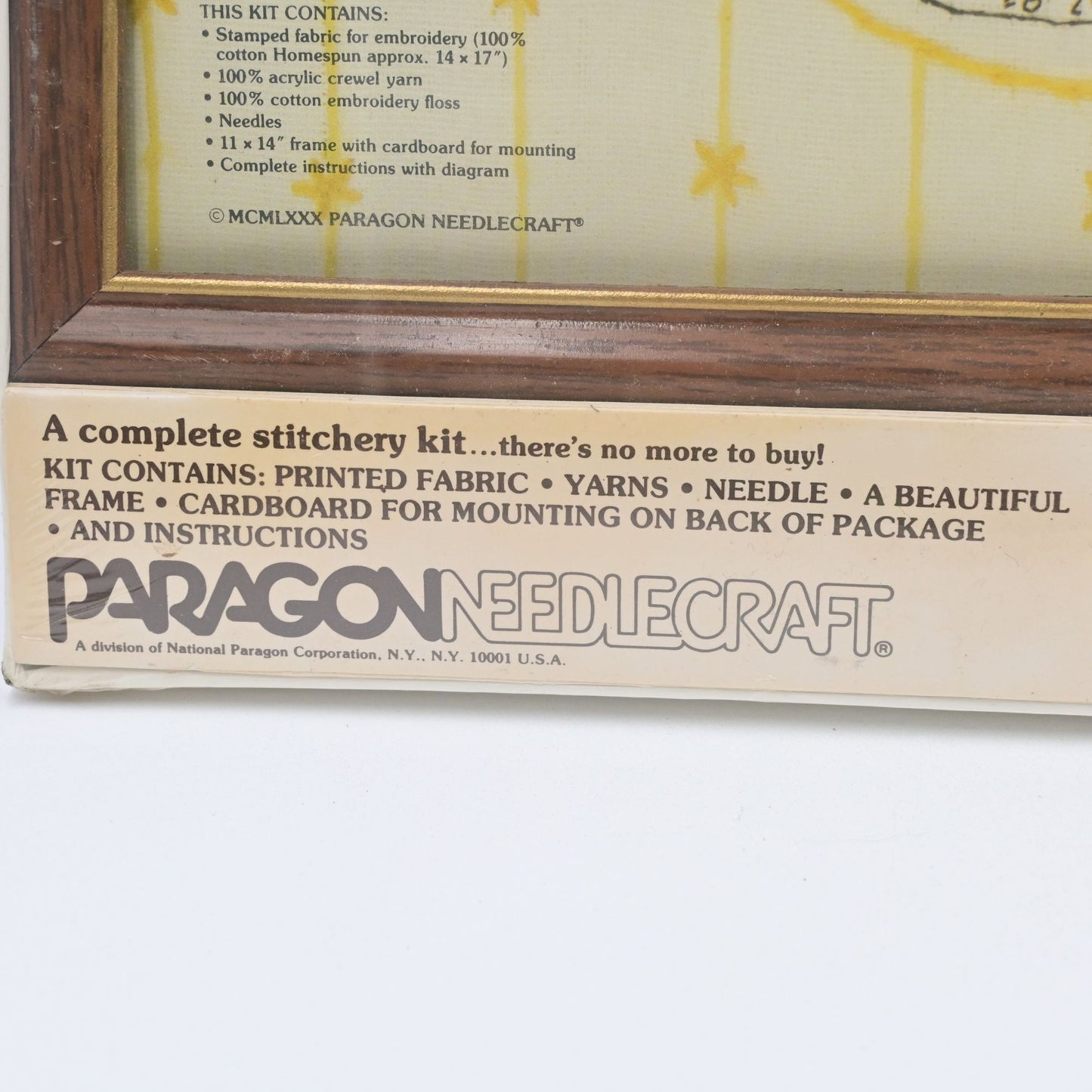 Paragon Needle Craft Kit W/ Fram 0428 & 0429 Vintage Brand New Sealed