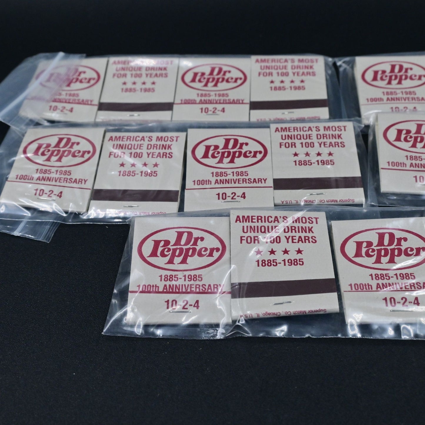 Dr Pepper Vintage Matchbook Set Of 20 Brand New