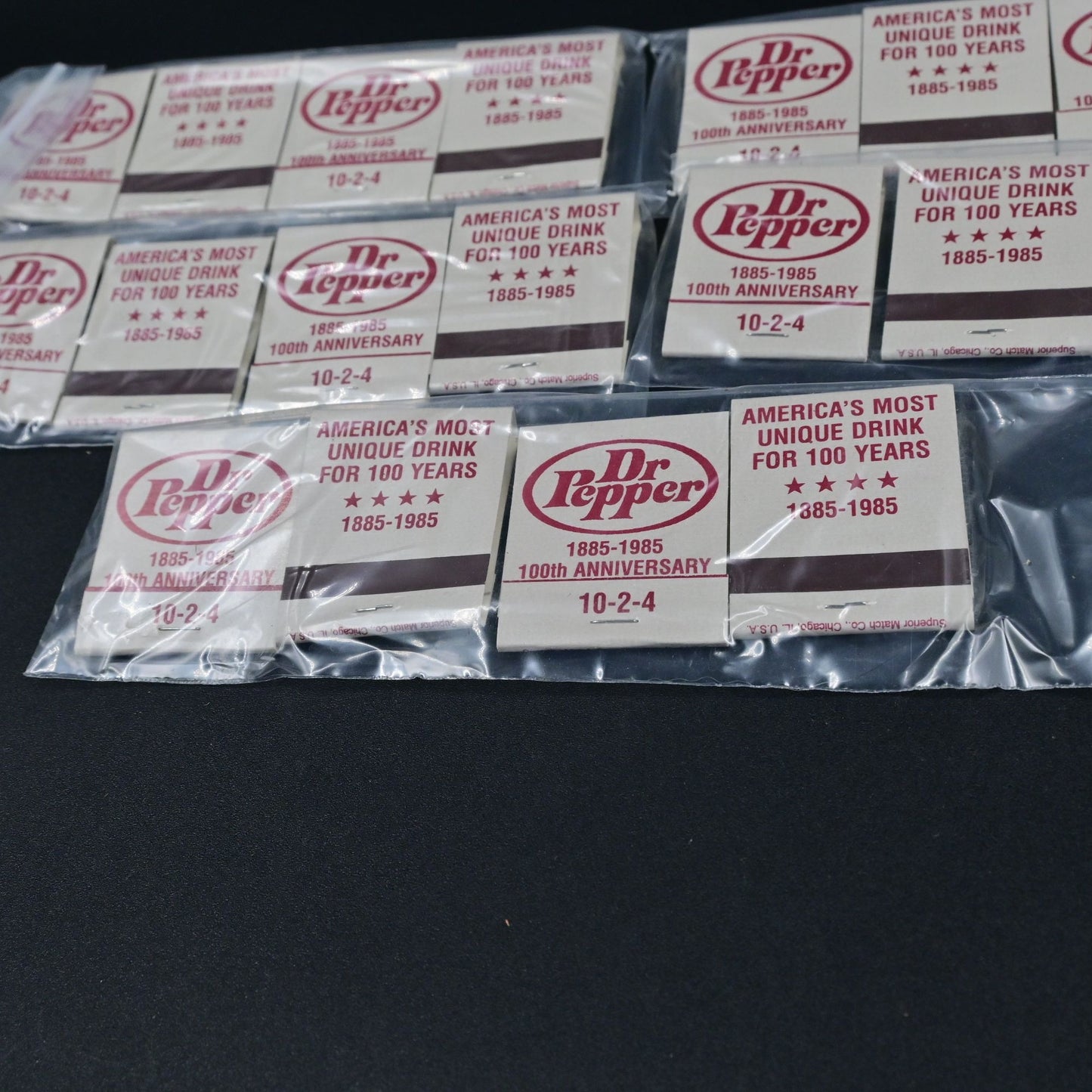 Dr Pepper Vintage Matchbook Set Of 20 Brand New
