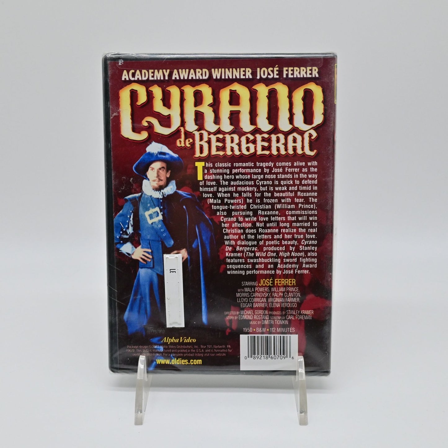 Cyrano de Bergerac 1950 Black & White DVD Vintage 2003 Alpha Video
