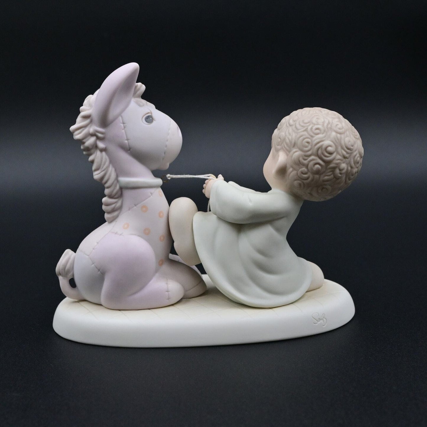 Vintage 1987 Precious Moments We're Pulling For You Figure