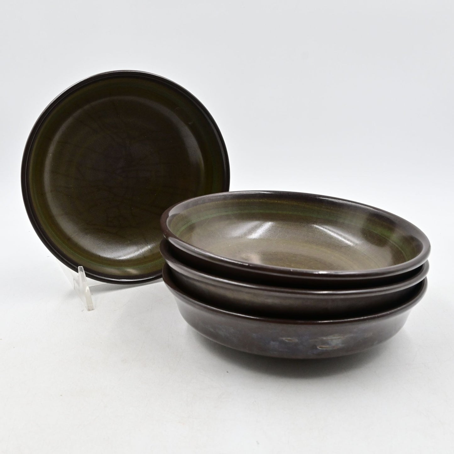 Franciscan Madeira Earthenware Soup Bowl Set Of 4 Brown & Green