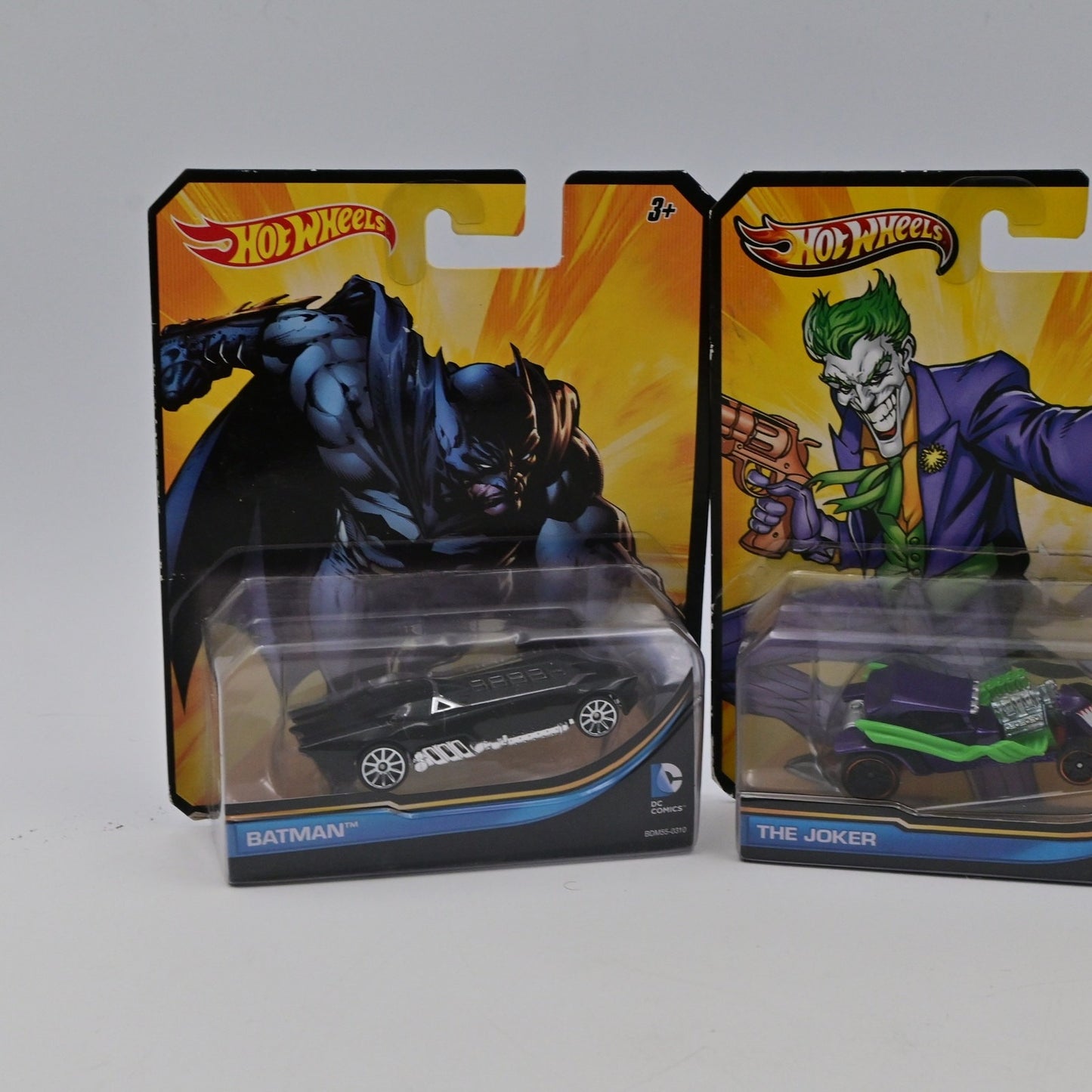 Hot Wheels DC Comics Batman, The Joker, & Robin Bundle Of 3