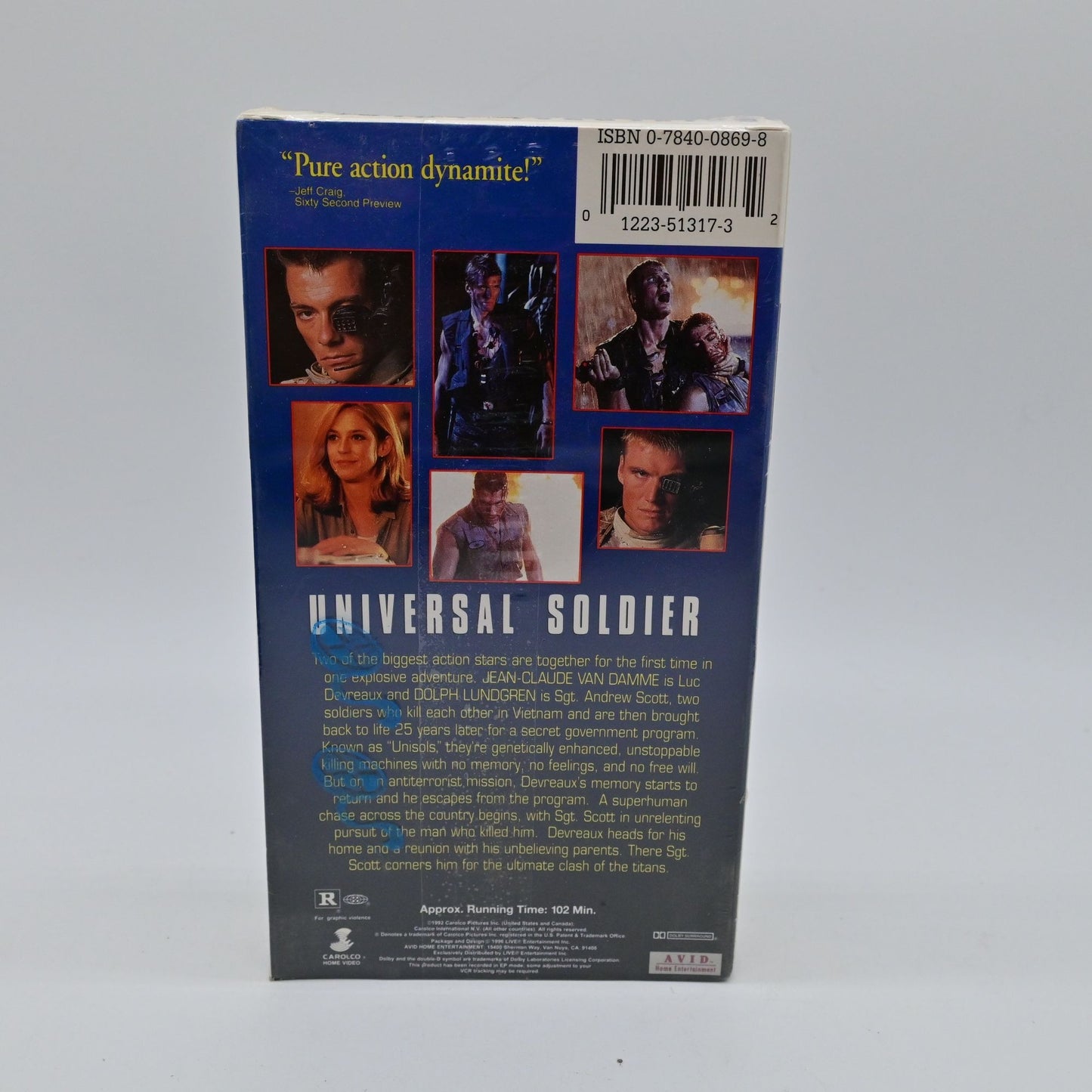 Universal Soldier VHS Factory Sealed Vintage 1992