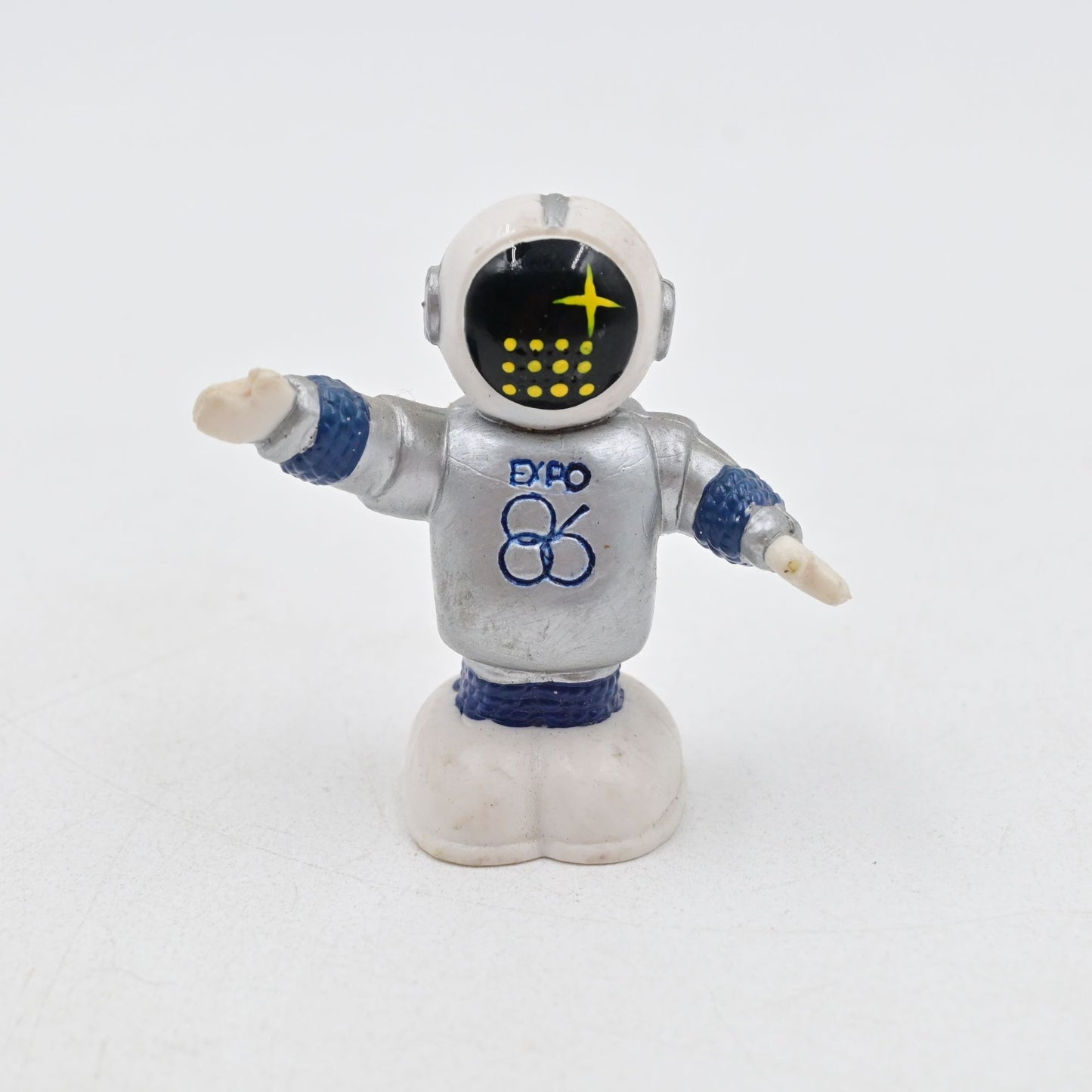 Expo 86 Ernie Mascot Figural Keychain Vintage