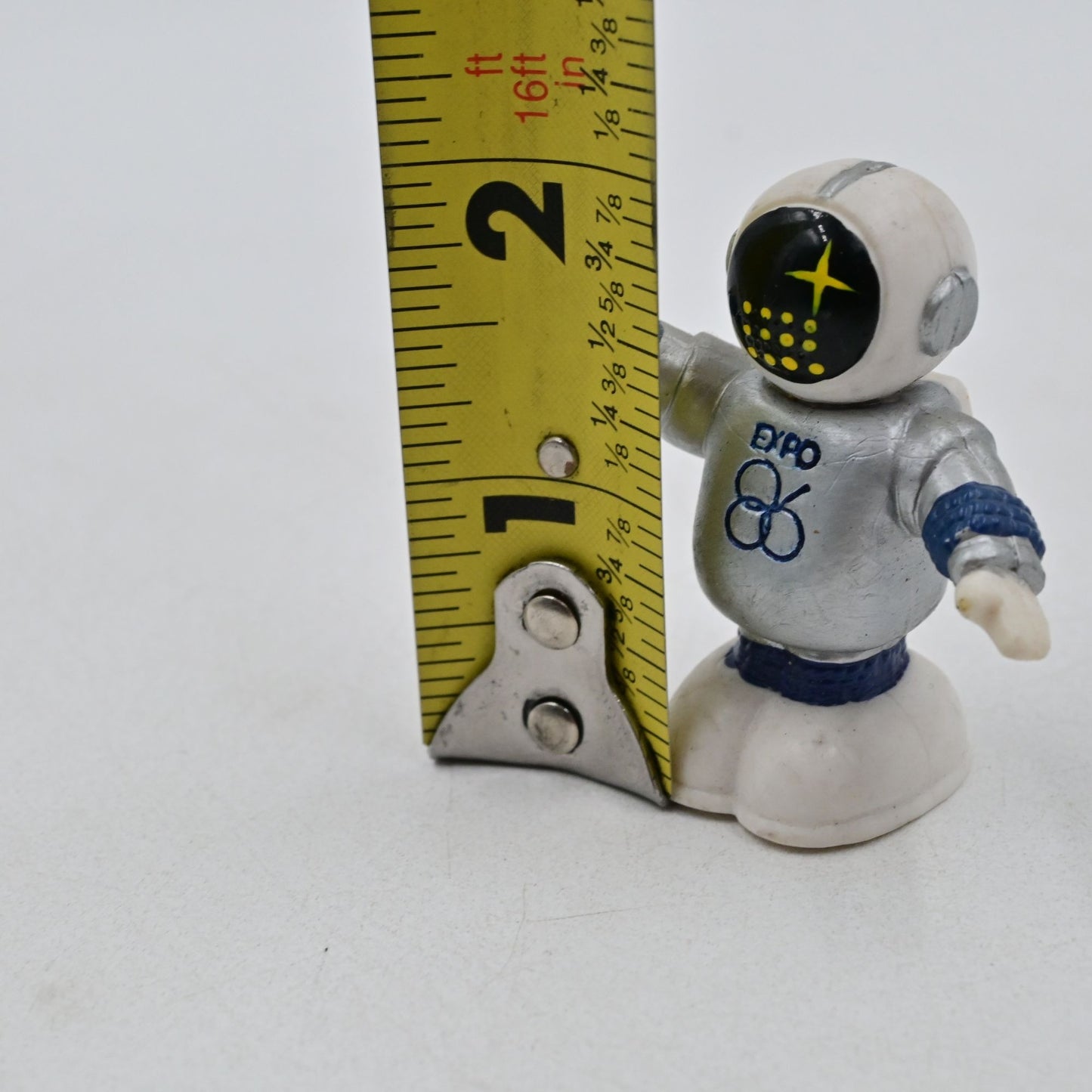 Expo 86 Ernie Mascot Figural Keychain Vintage
