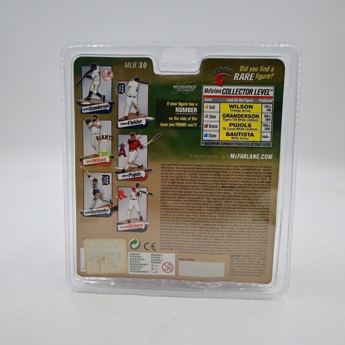 McFarlane Sports MLB Albert Pujols Angels Series 30 2012 Chase Figure