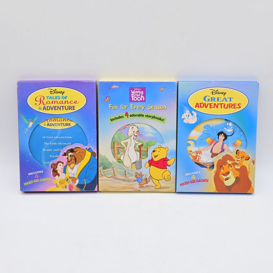 Vintage 2001 Disney Pocket Size Books Bundle Of 3 By Brimar