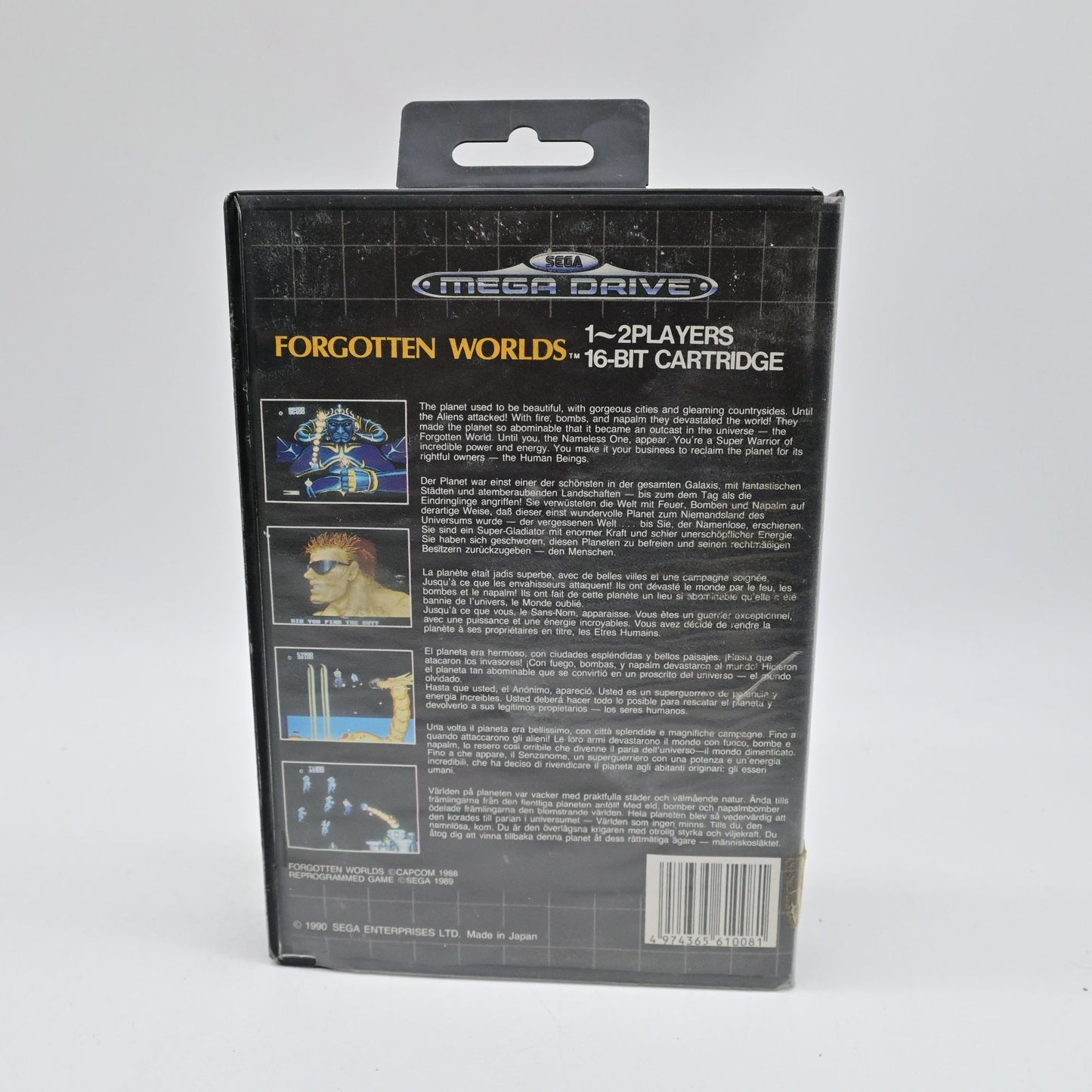 Forgotten Worlds Sega Mega Drive 16-Bit Cartridge Game CIB