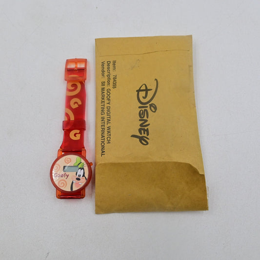 Disney Goofy Orange Swirls Digital Watch By SII Marketing Vintage