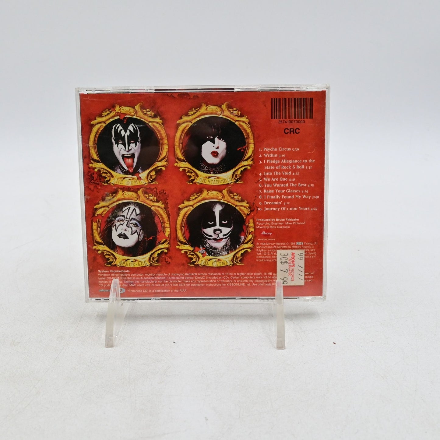 Kiss Psycho Circus 1998 CD Holographic Cover