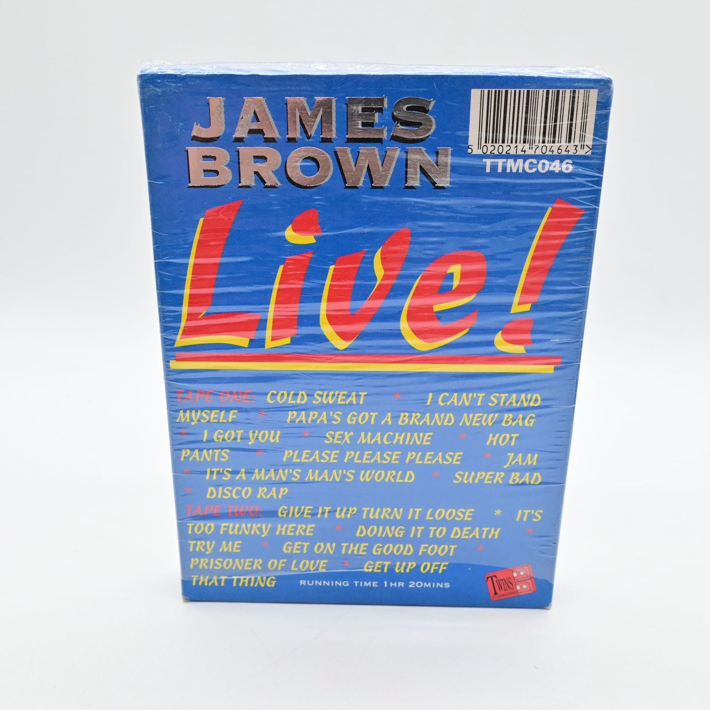 James Brown Live! 2 Pack Cassette Tape Set