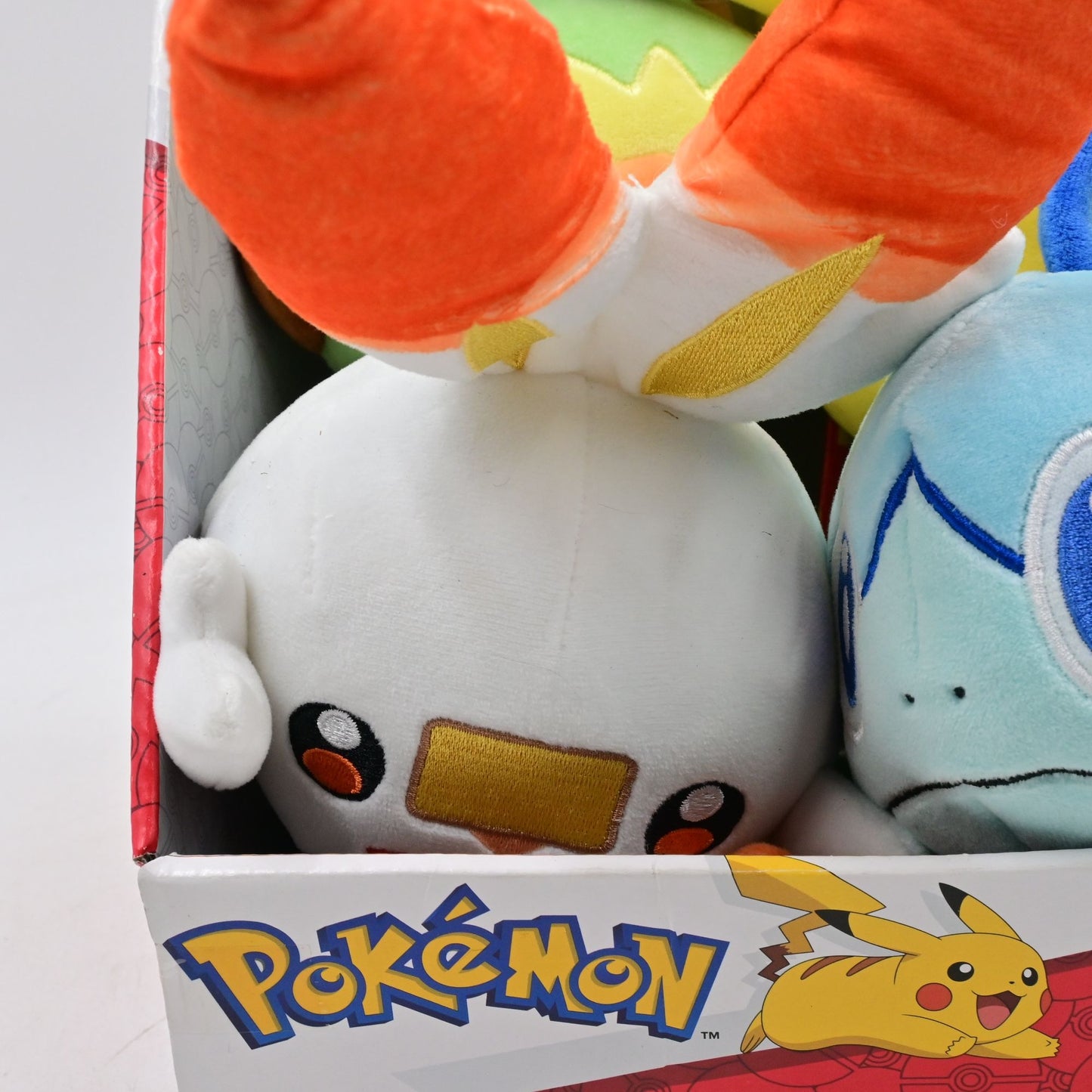 Pokemon Galar Region Starter Plush 4 Pack Scorbunny, Grookey, Sobble, Pikachu