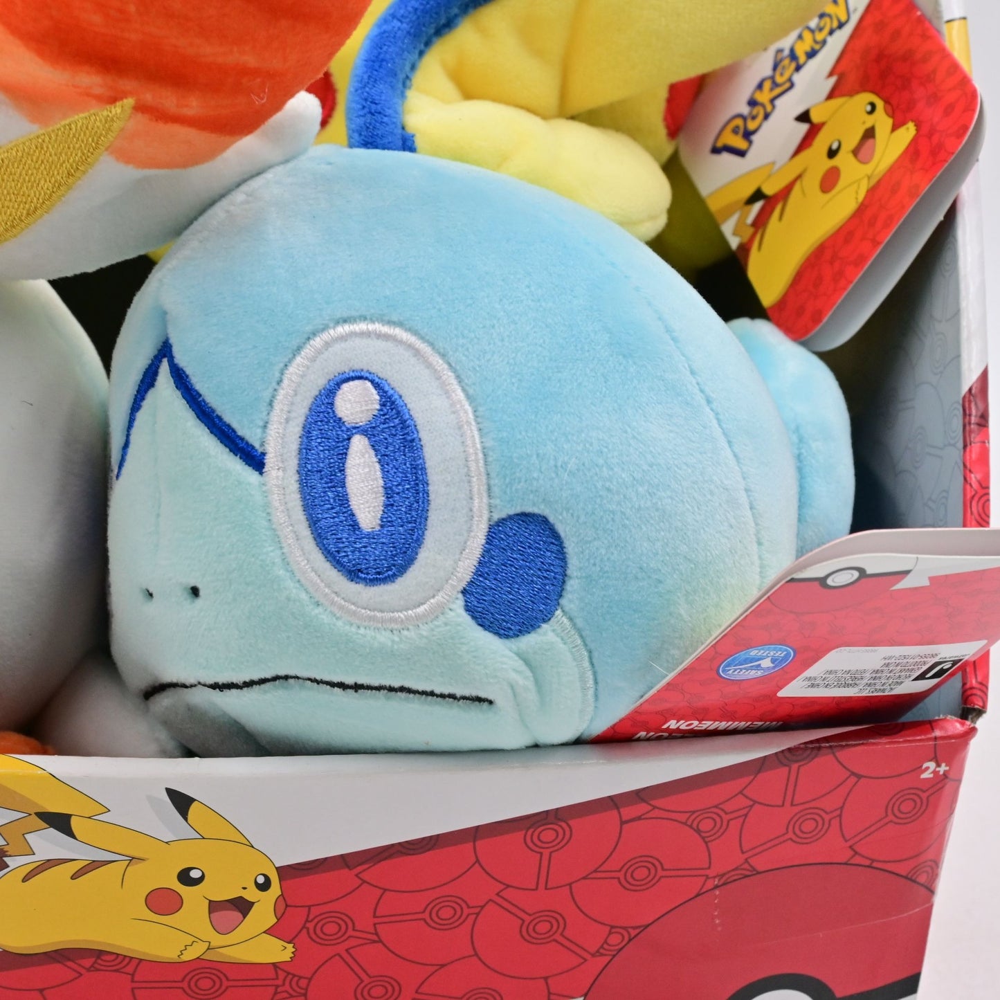 Pokemon Galar Region Starter Plush 4 Pack Scorbunny, Grookey, Sobble, Pikachu