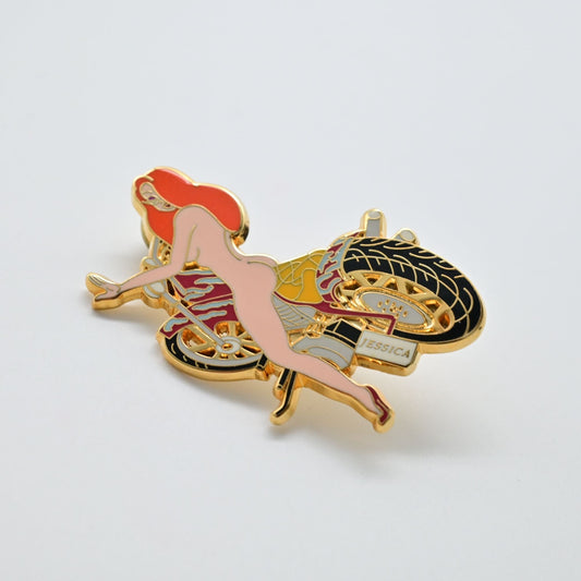 Disney Rogger Rabbit - Jessica Rabbit Nude Motorcycle Fantasy Pin LE300