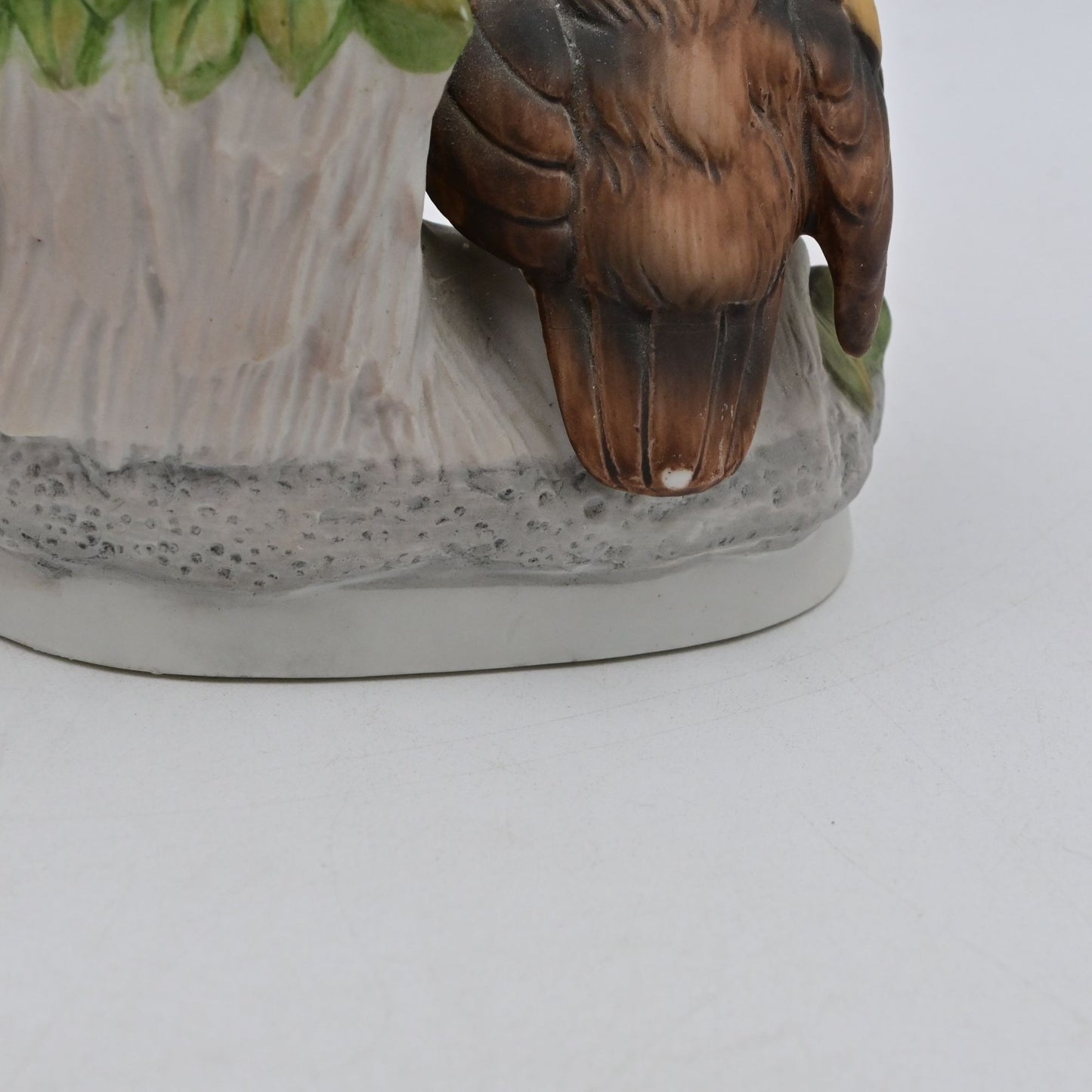 Vintage Homco Ceramic Owl Figurines Set Of 2 With Family