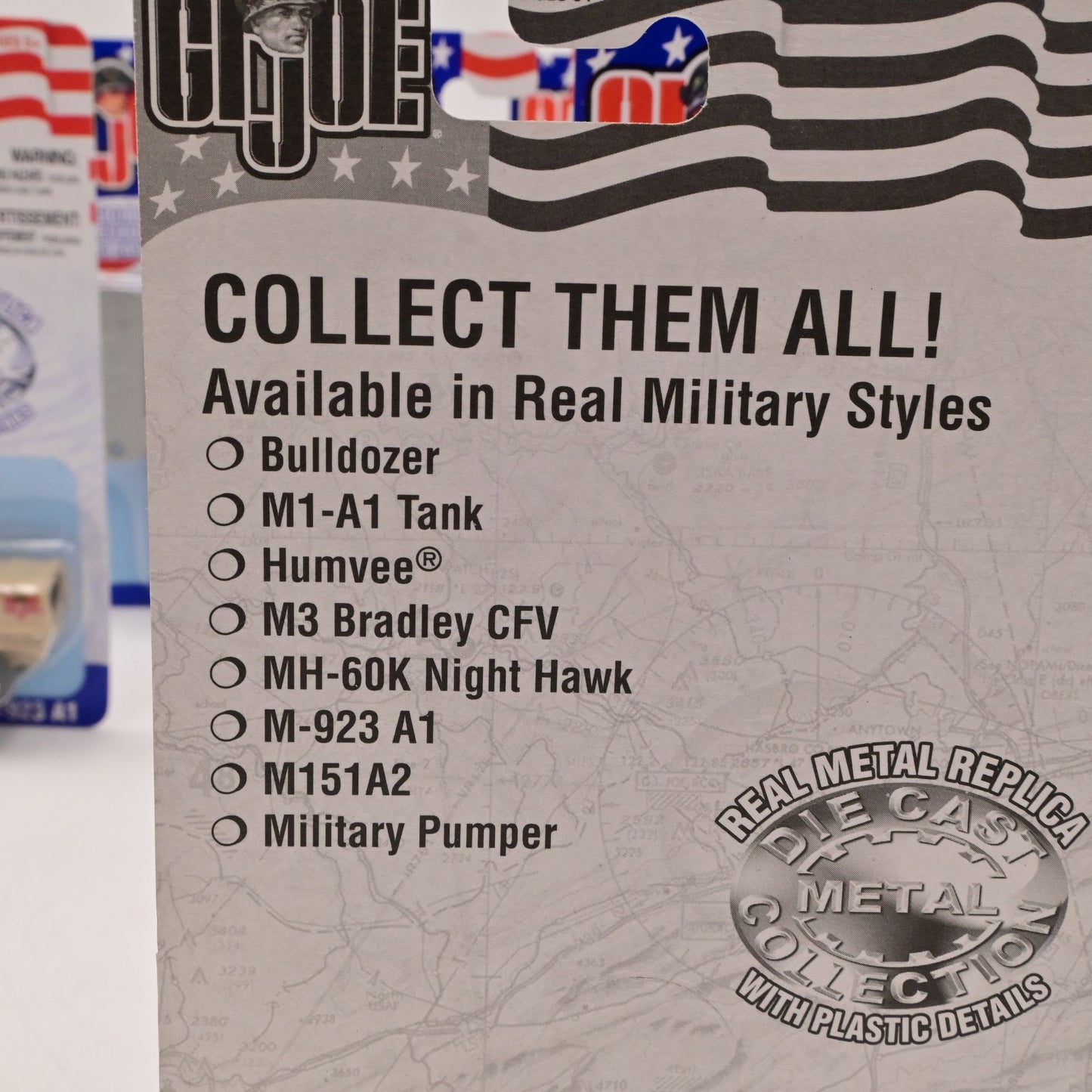 G.I. Joe Official Metal Collectors Vehicles With Dog Tag - Complete Set Of 10