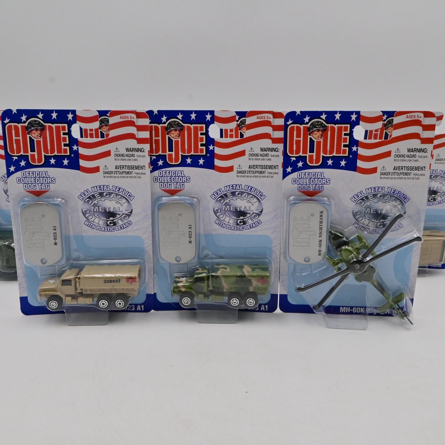G.I. Joe Official Metal Collectors Vehicles With Dog Tag - Complete Set Of 10