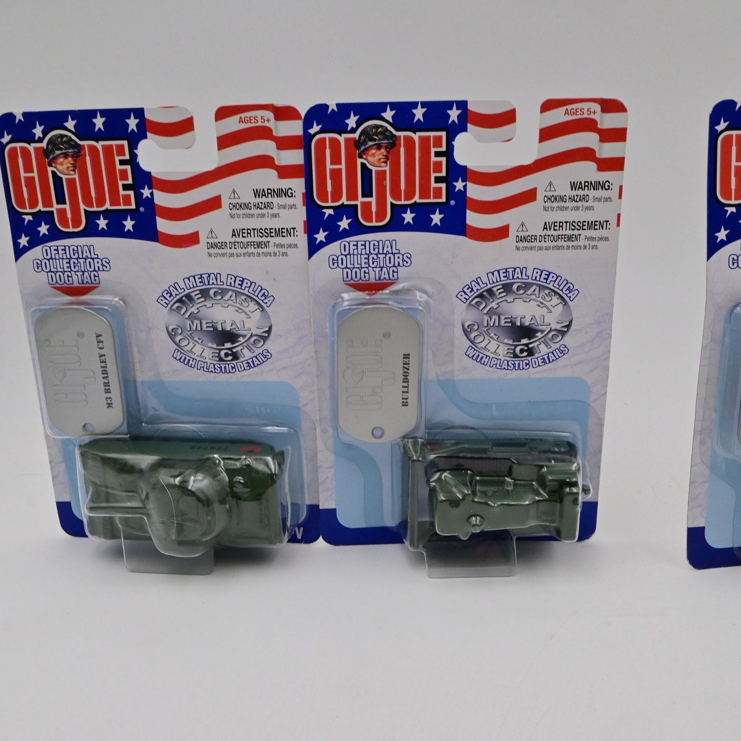 G.I. Joe Official Metal Collectors Vehicles With Dog Tag - Complete Set Of 10