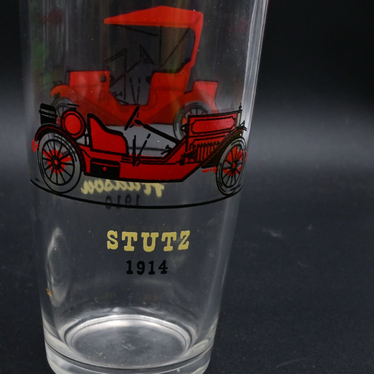 Vintage Hazel Atlas Antique Auto Car Drinking Glasses Set Of 6