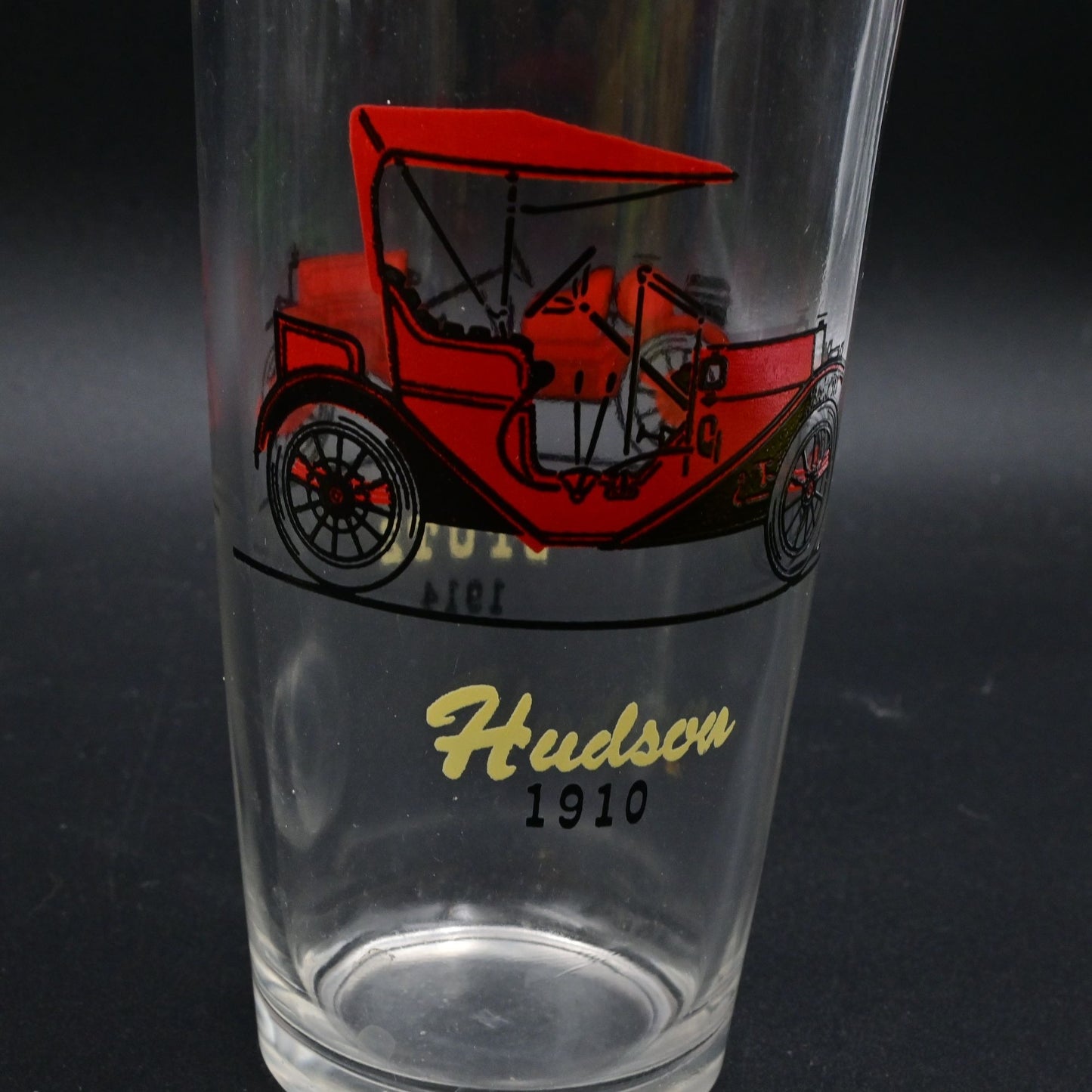 Vintage Hazel Atlas Antique Auto Car Drinking Glasses Set Of 6