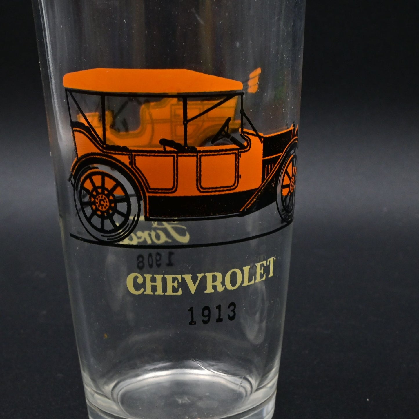 Vintage Hazel Atlas Antique Auto Car Drinking Glasses Set Of 6