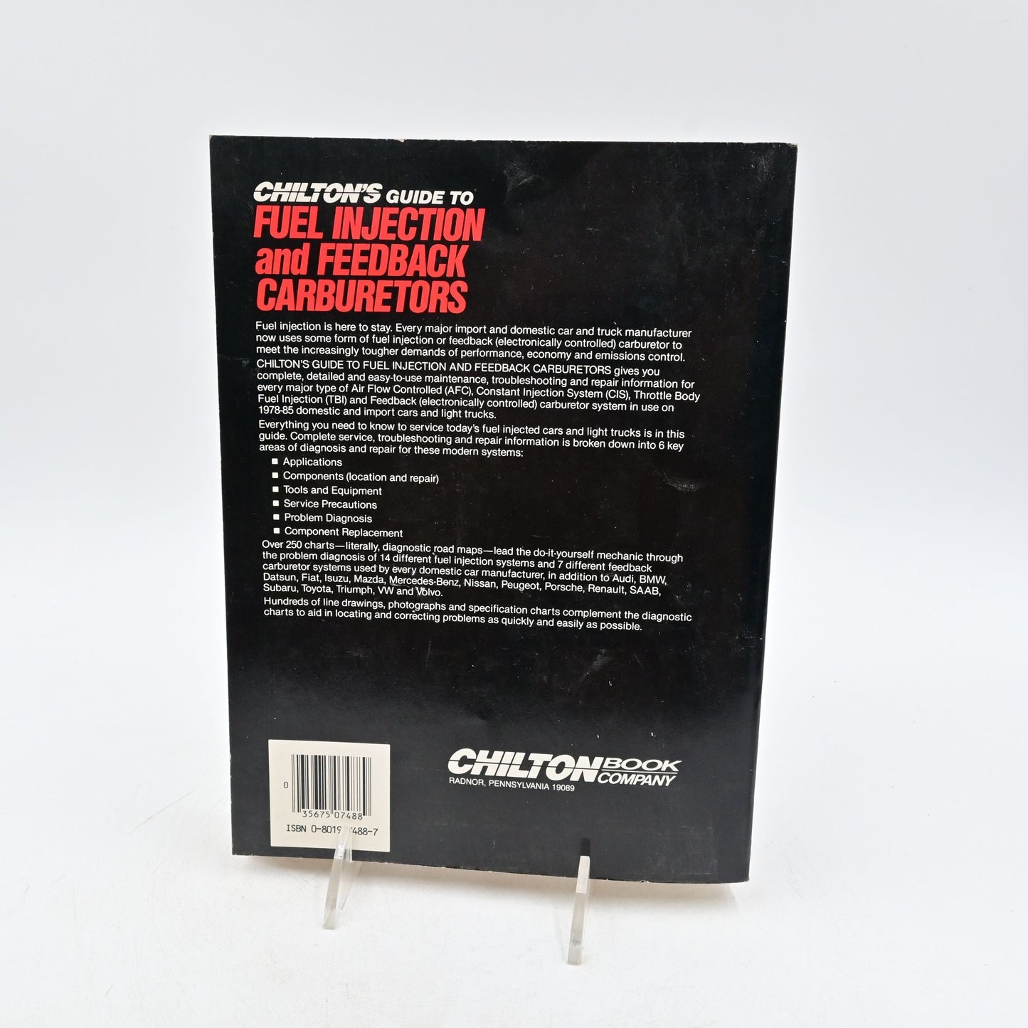 Chilton's Fuel Injection & Feedback Carburetor Repair Guide 1978-85 Vintage