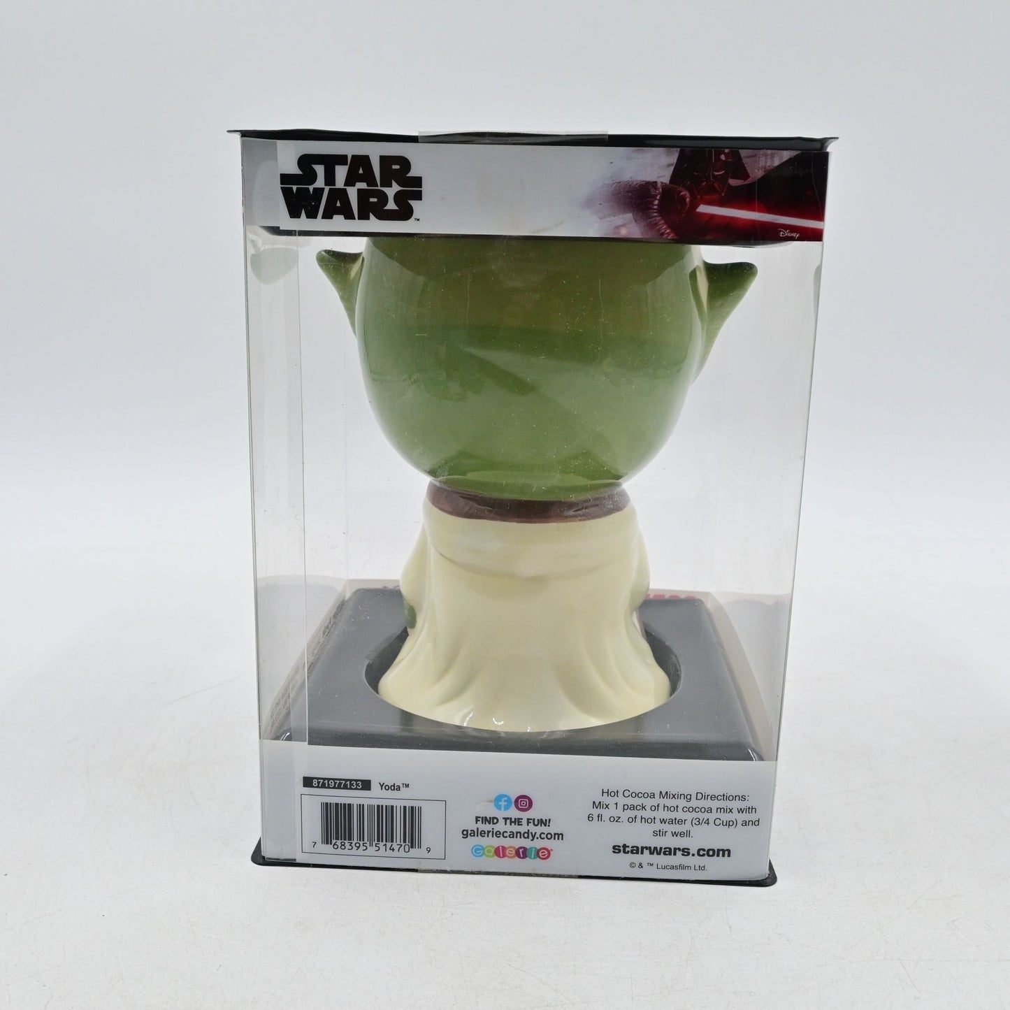 Star Wars Ceramic Yoda Goblet Mug Glass LucasFilm Ltd 2012