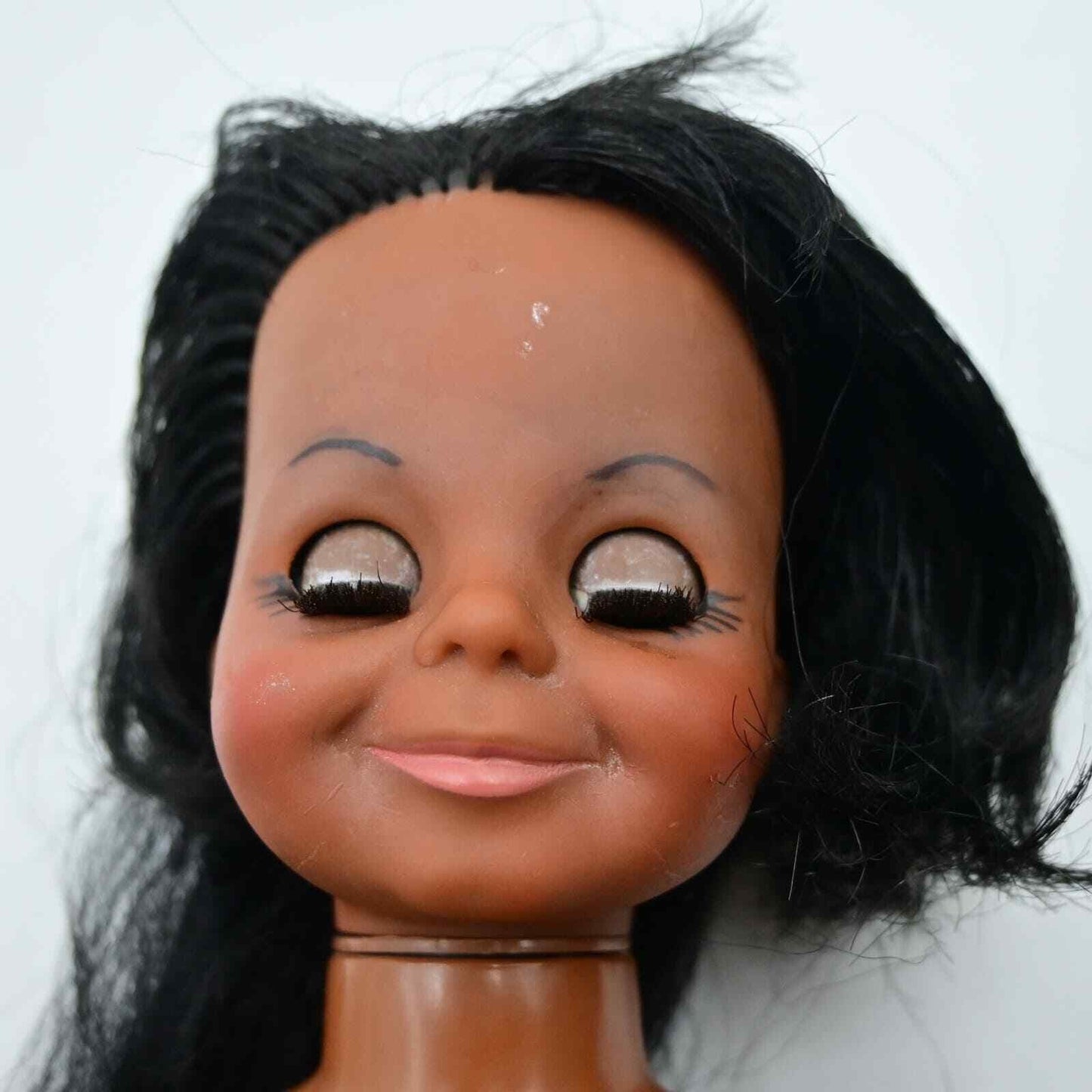 Vintage 1970’s Ideal Look Around Velvet African American Doll Look Around