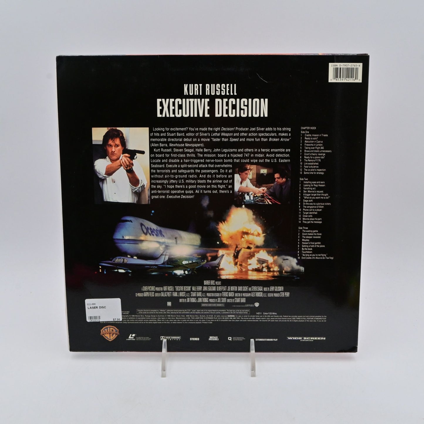Kurt Russell Executive Decision LaserDisc Movie