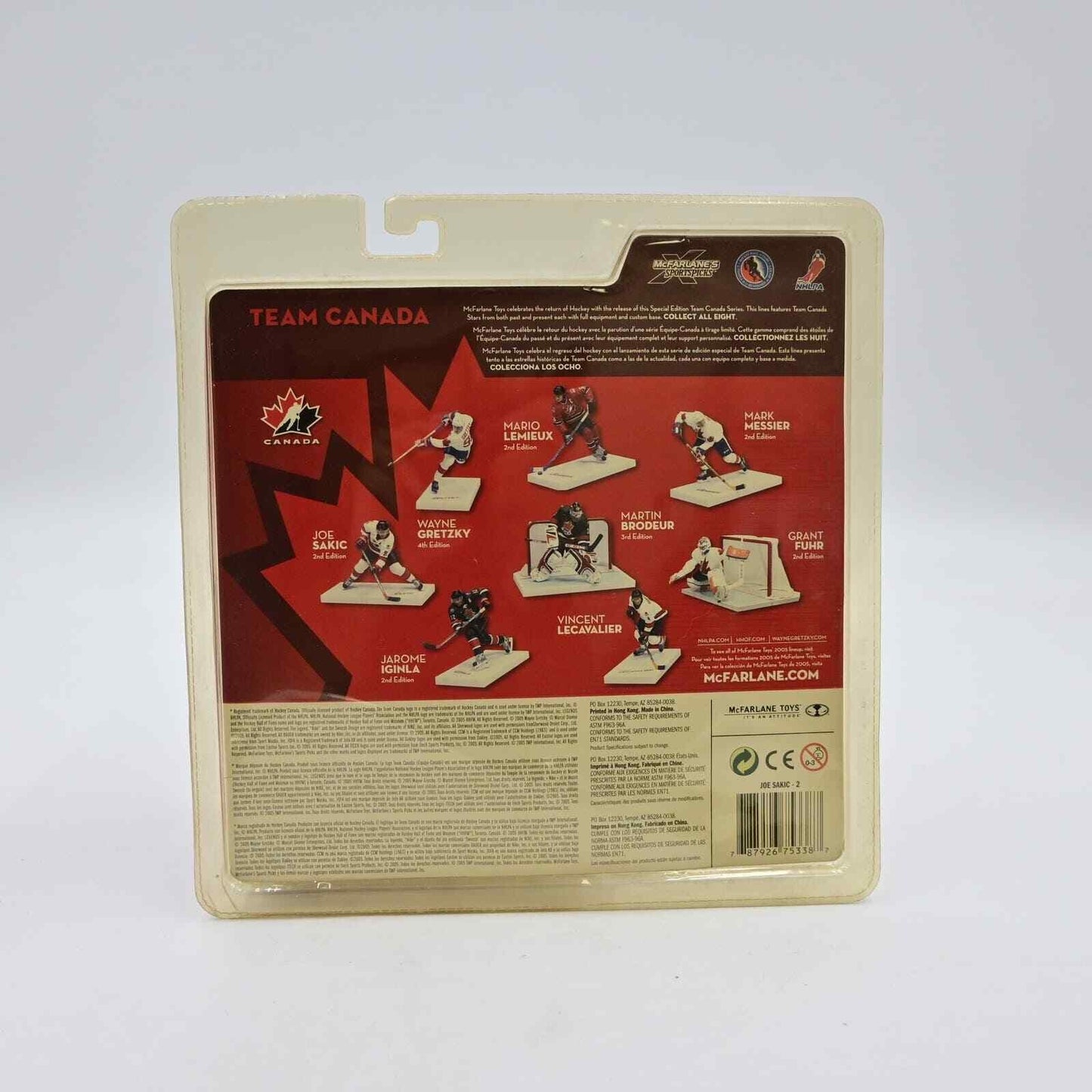 2005 McFarlane Sports NHL Joe Sakic Team Canada Series 1 Figure