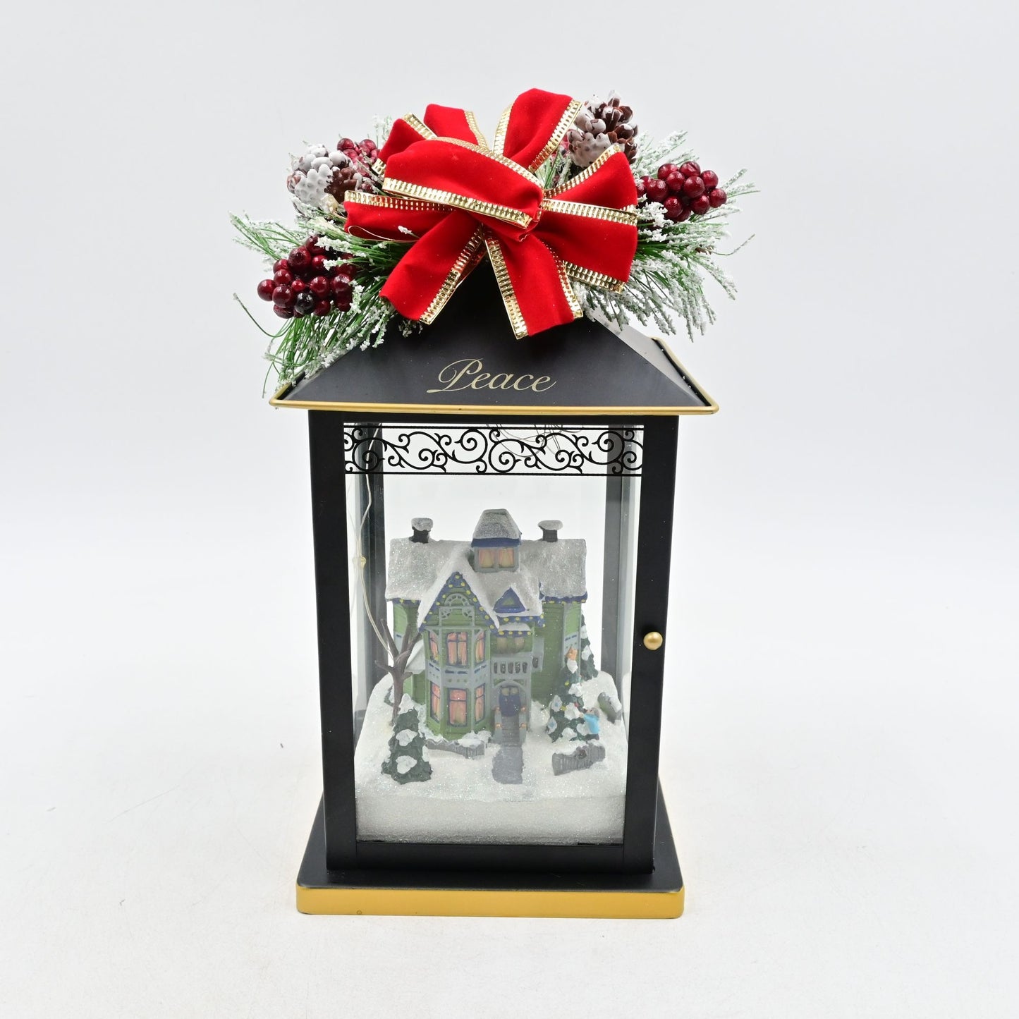 Thomas Kinkade Christmas Lantern Peace Bradford Exchange Sparkle Of The Season