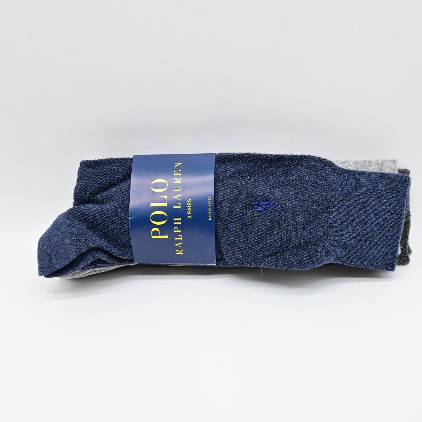 Polo Ralph Lauren Men's 3 Pair Pack Crew Business Dress Socks Size 6-12