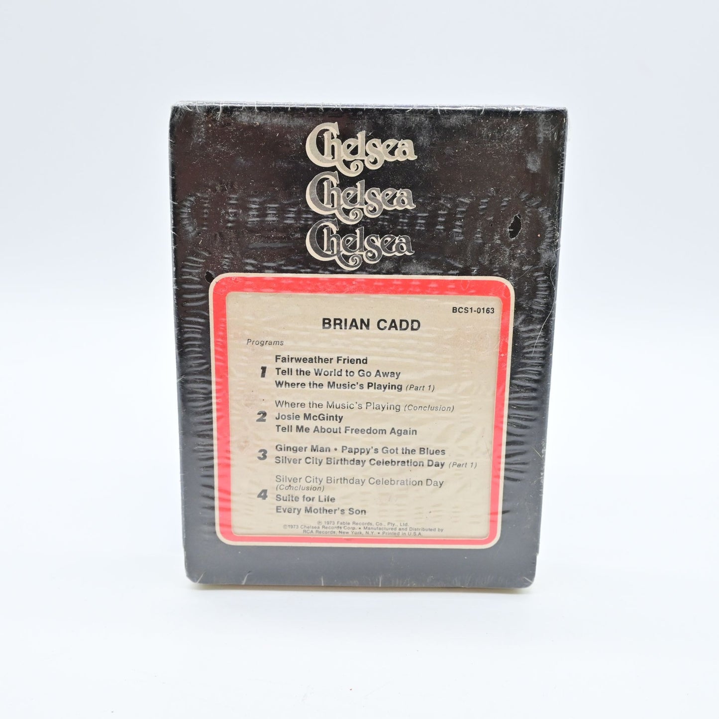 Brian Cadd Parabrahm 8 Track Tape Chelsea Records Sealed
