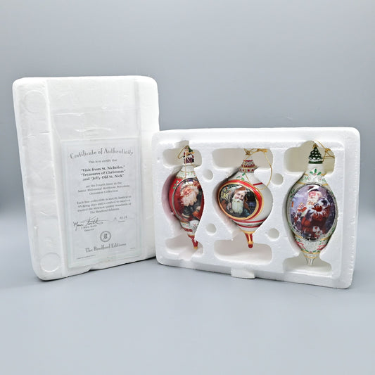 The Bradford Exchange Santa Millennial Heirloom Porcelain Ornament Fourth Issue
