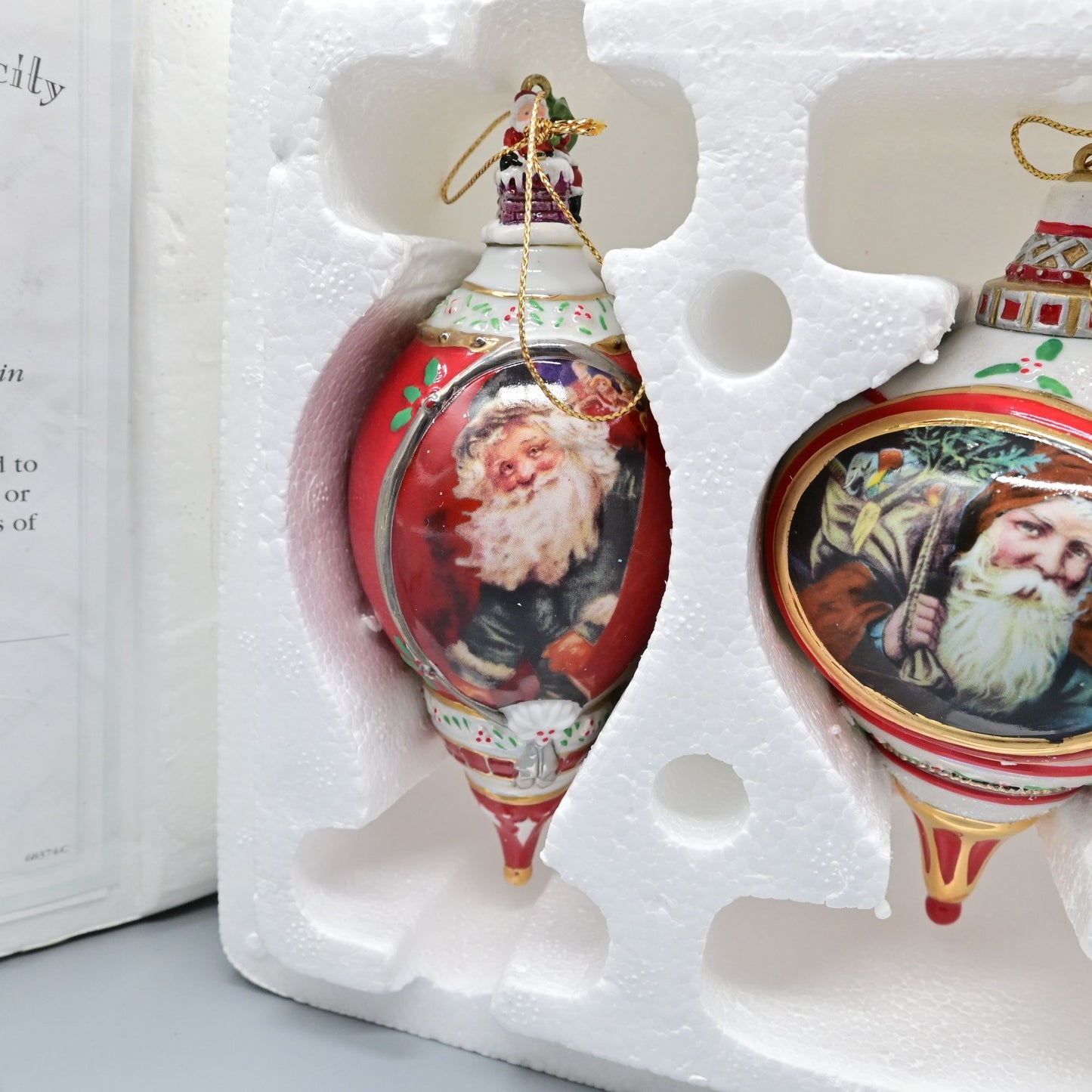 The Bradford Exchange Santa Millennial Heirloom Porcelain Ornament Fourth Issue