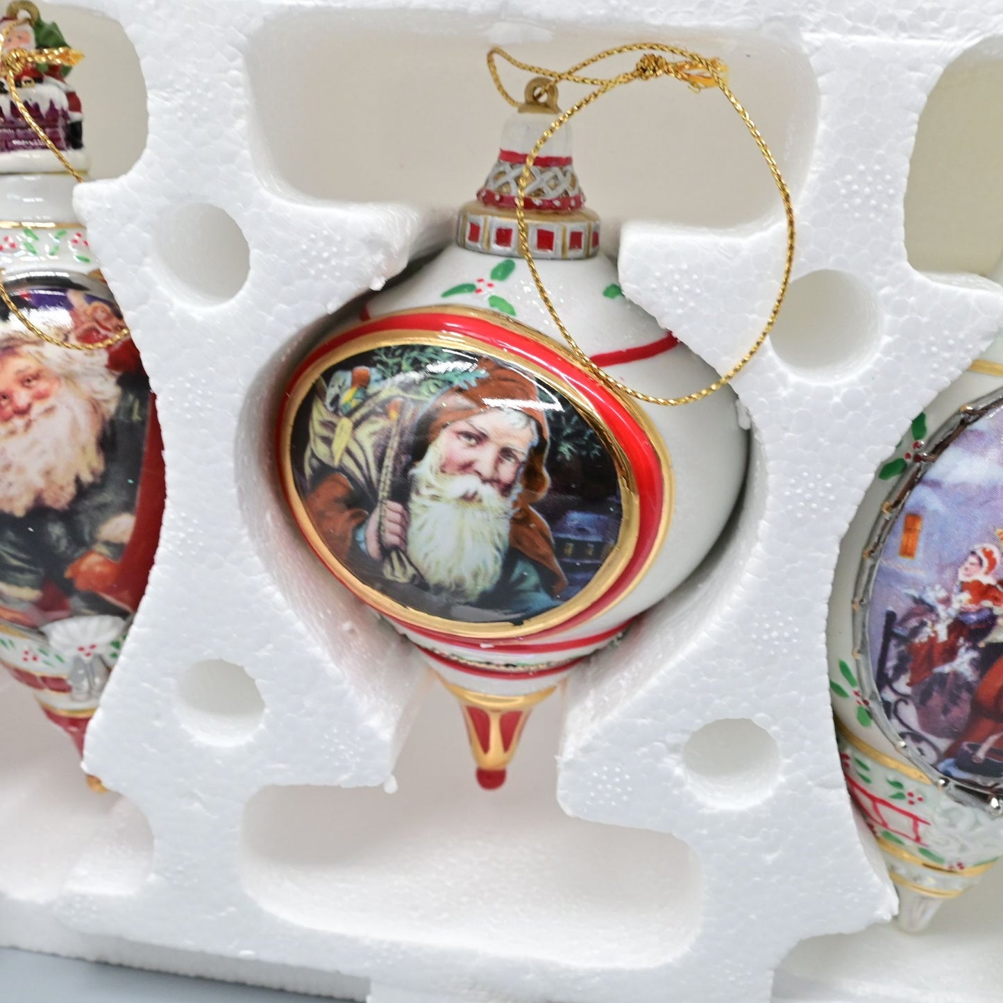 The Bradford Exchange Santa Millennial Heirloom Porcelain Ornament Fourth Issue