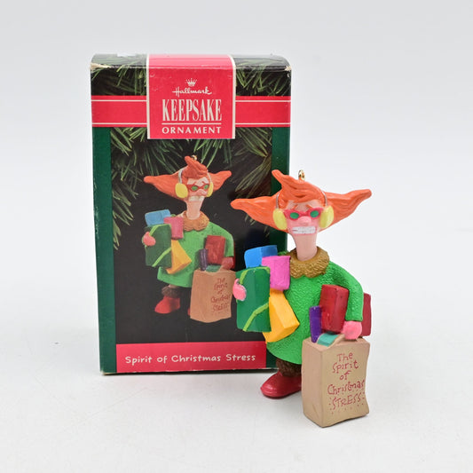 Hallmark Keepsake Spirit Of Christmas Stress Maxine Vintage 1992 Ornament