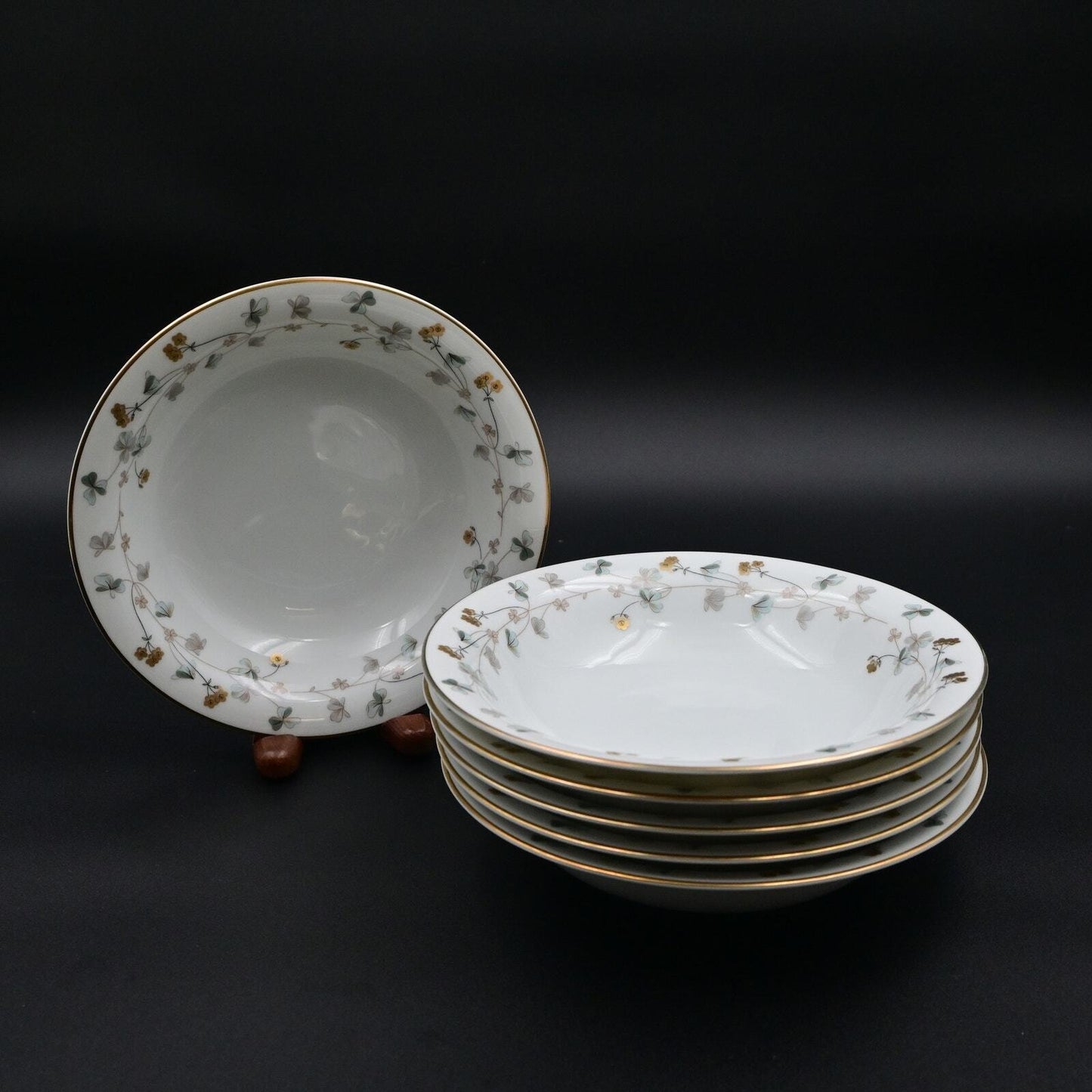 Noritake China Clovis Pattern #5855 7.5" Bowl Set Of 6